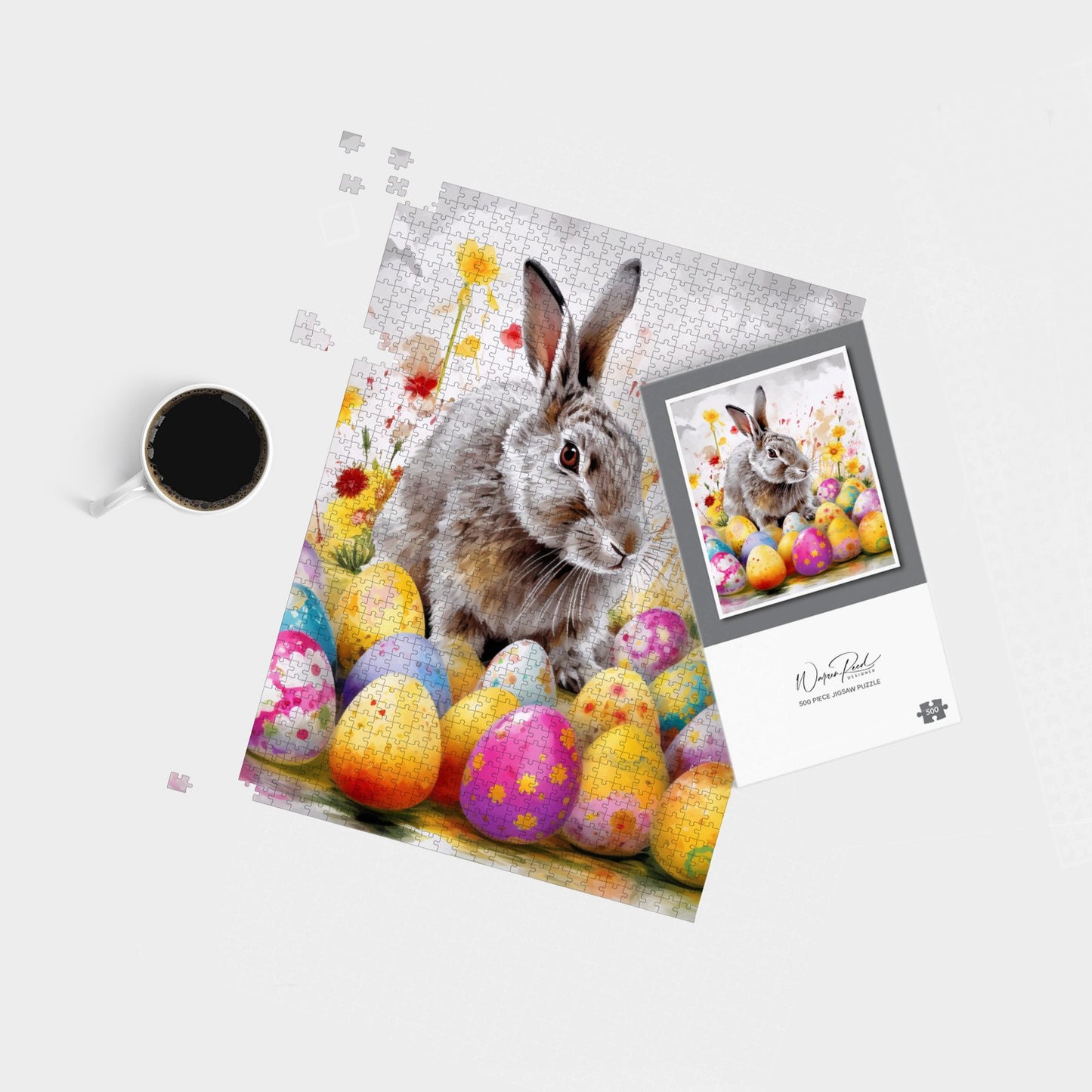 Splashart Easter Bunny And Eggs Jigsaw Puzzle