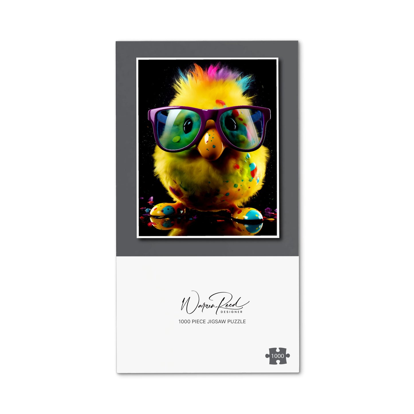 Funky Easter Chick With Glasses Jigsaw Puzzle