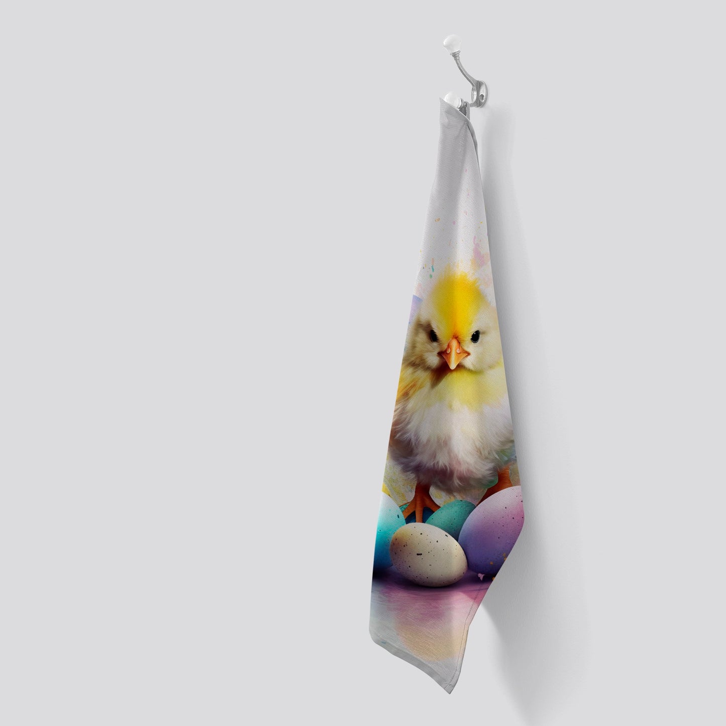 Easter Chick Splashart Tea Towel