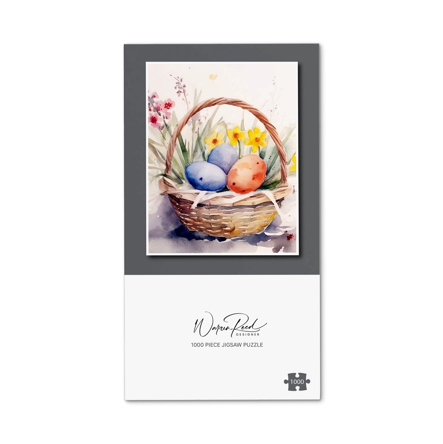 Watercolour Easter Basket Jigsaw Puzzle