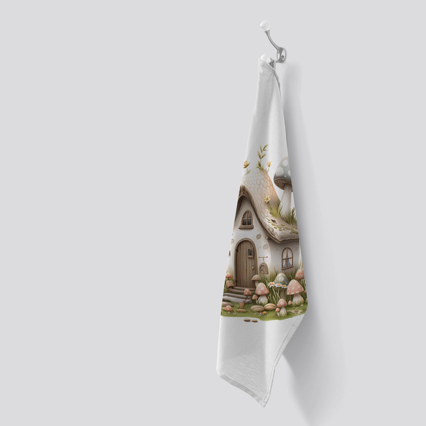 Sweet Easter Cottage Tea Towel