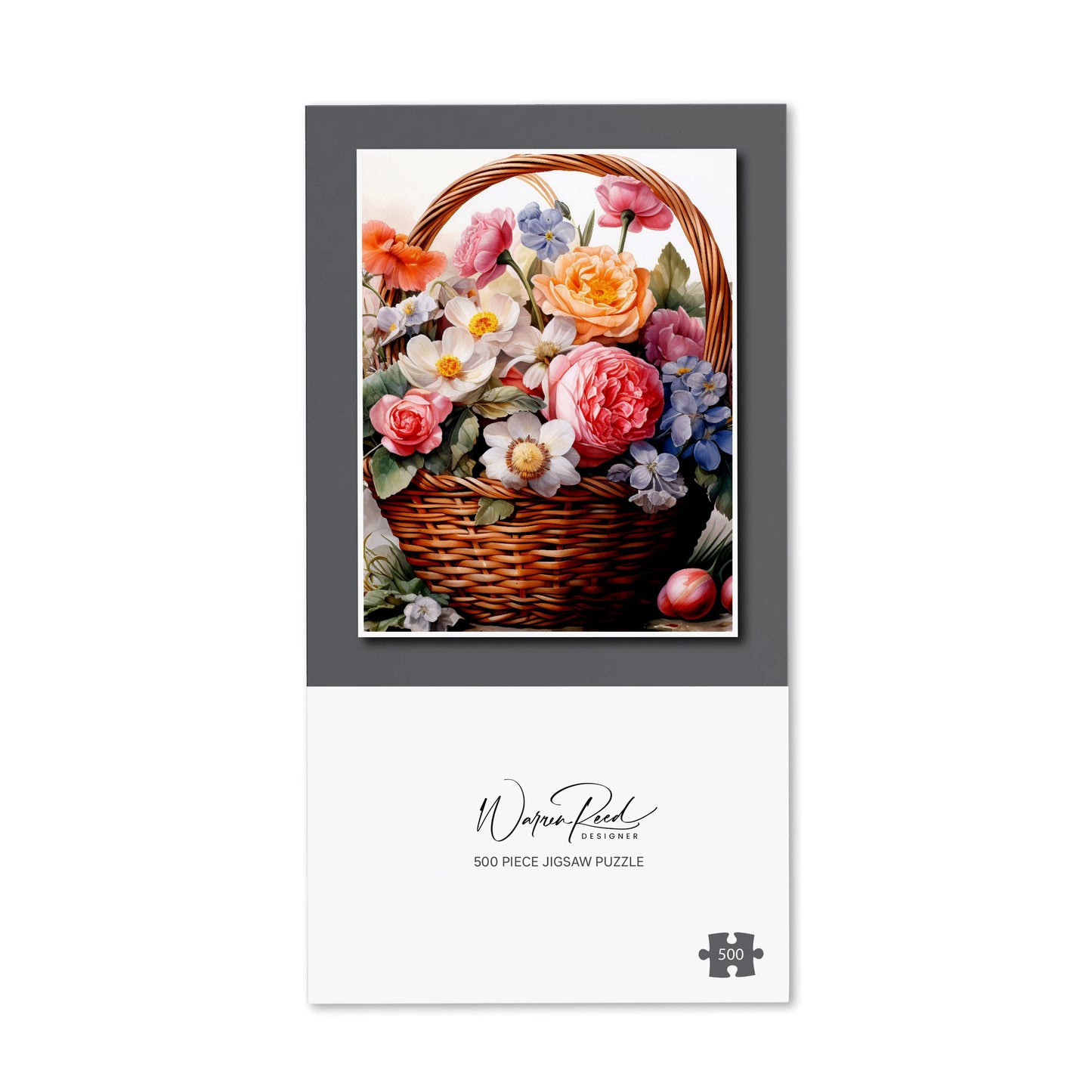 Victorian Easter Basket Watercolour Jigsaw Puzzle