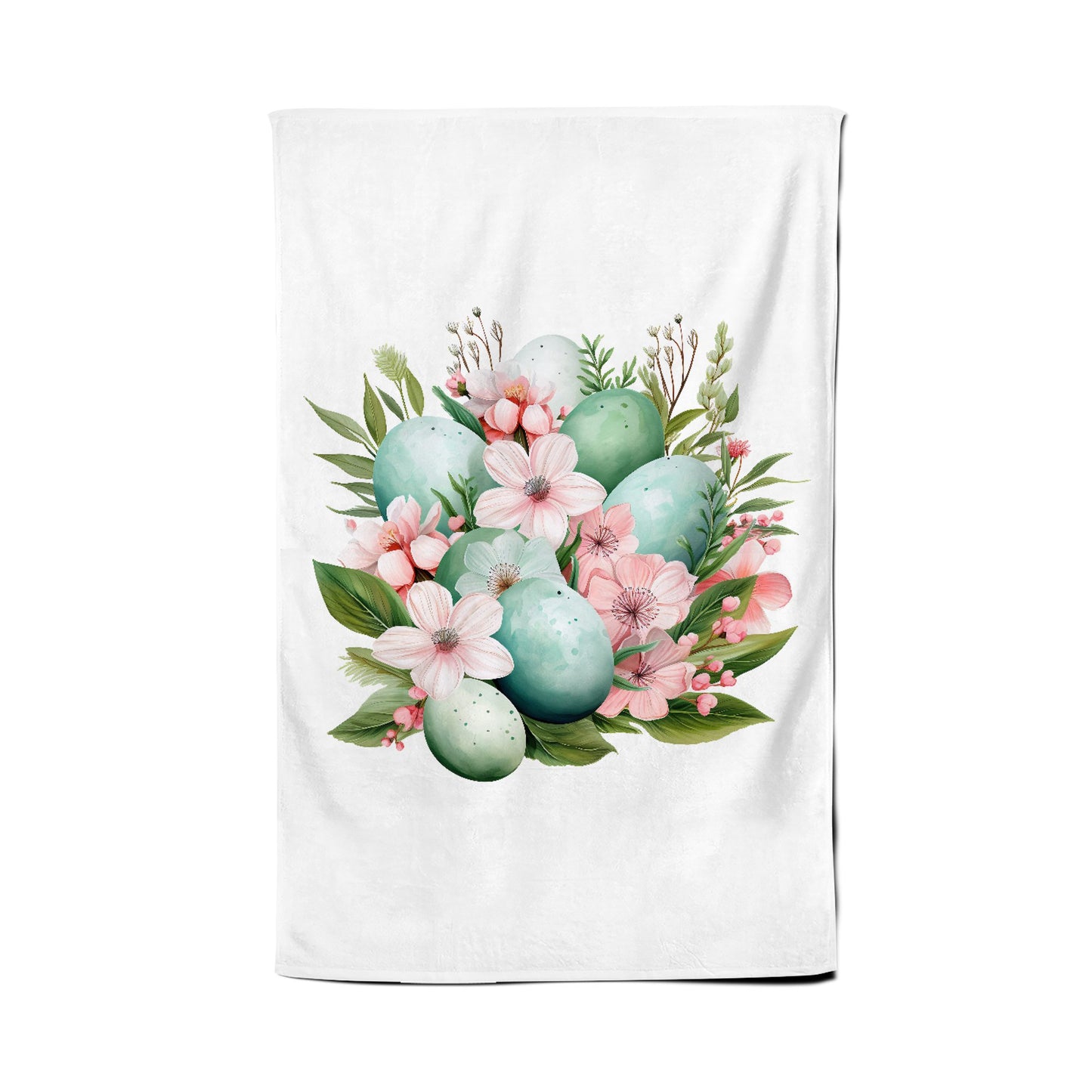 Cute Easter Egg Arrangement Tea Towel