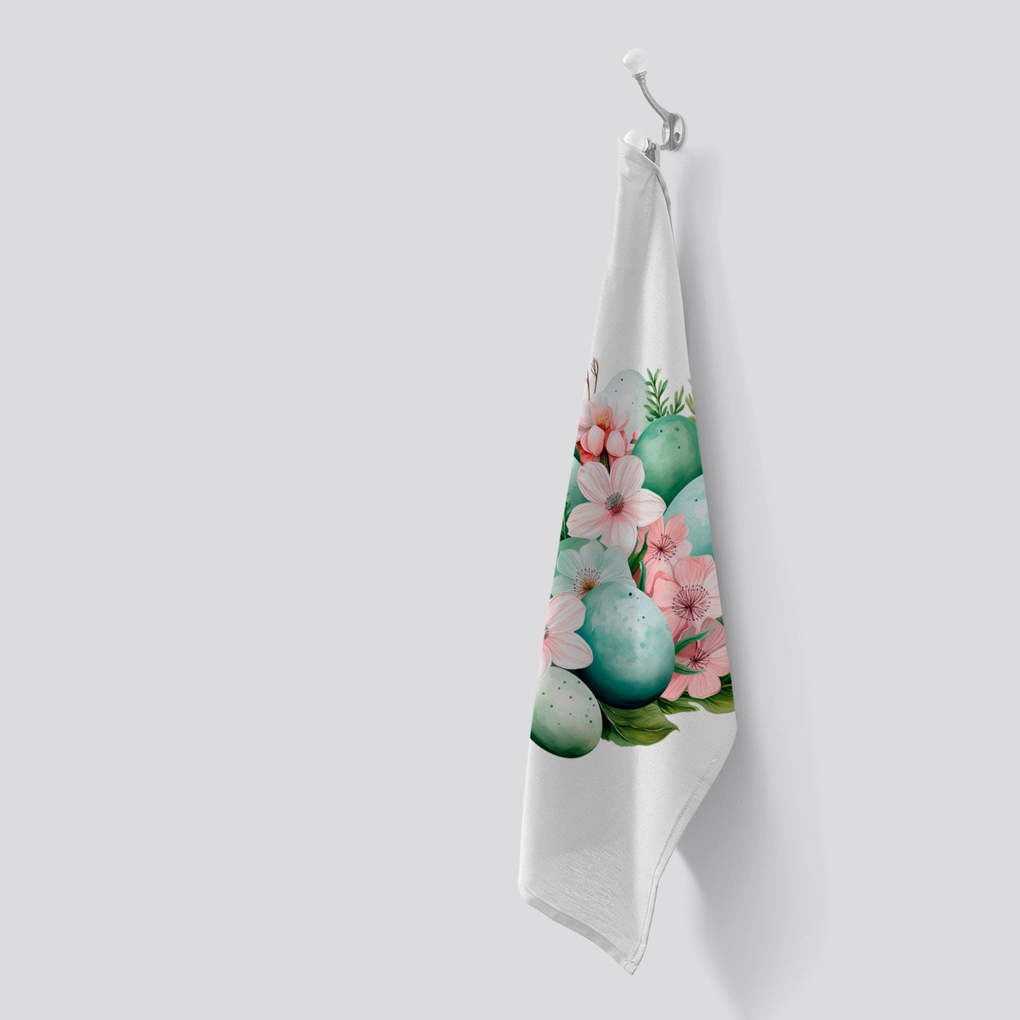 Cute Easter Egg Arrangement Tea Towel