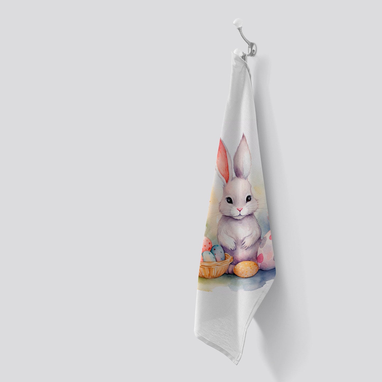 Waterolour Easter Bunny Tea Towel