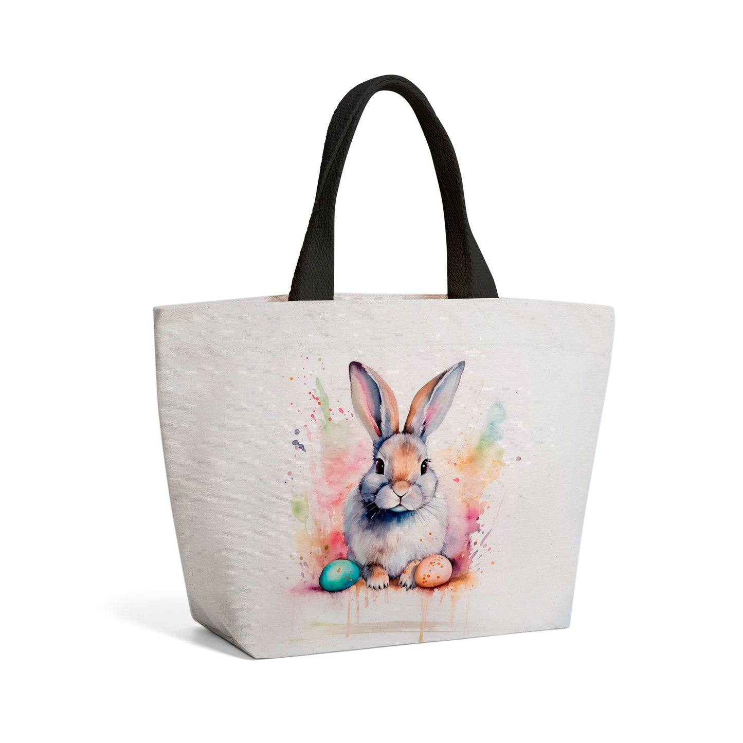 Easter Bunny Watercolour Beach Shopper Tote Bag