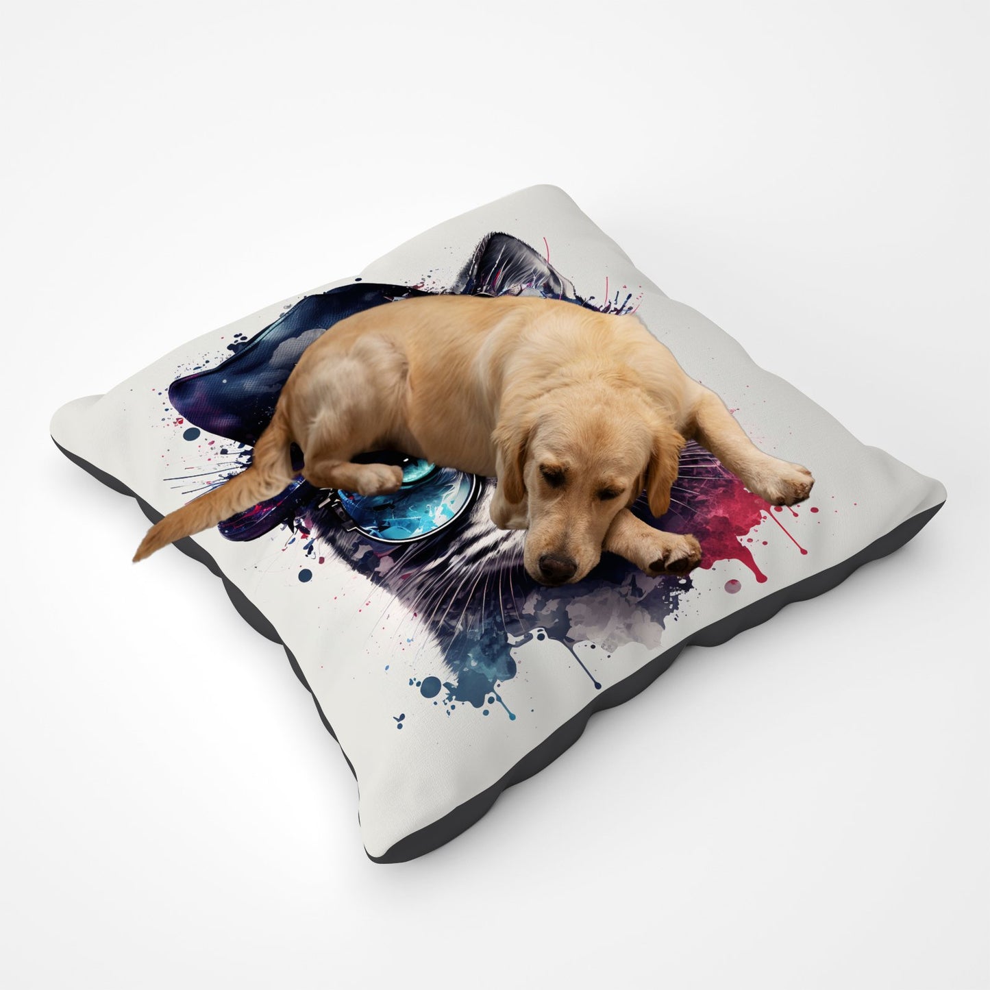 American Shorthair Cat Face Splashart Pet Bed