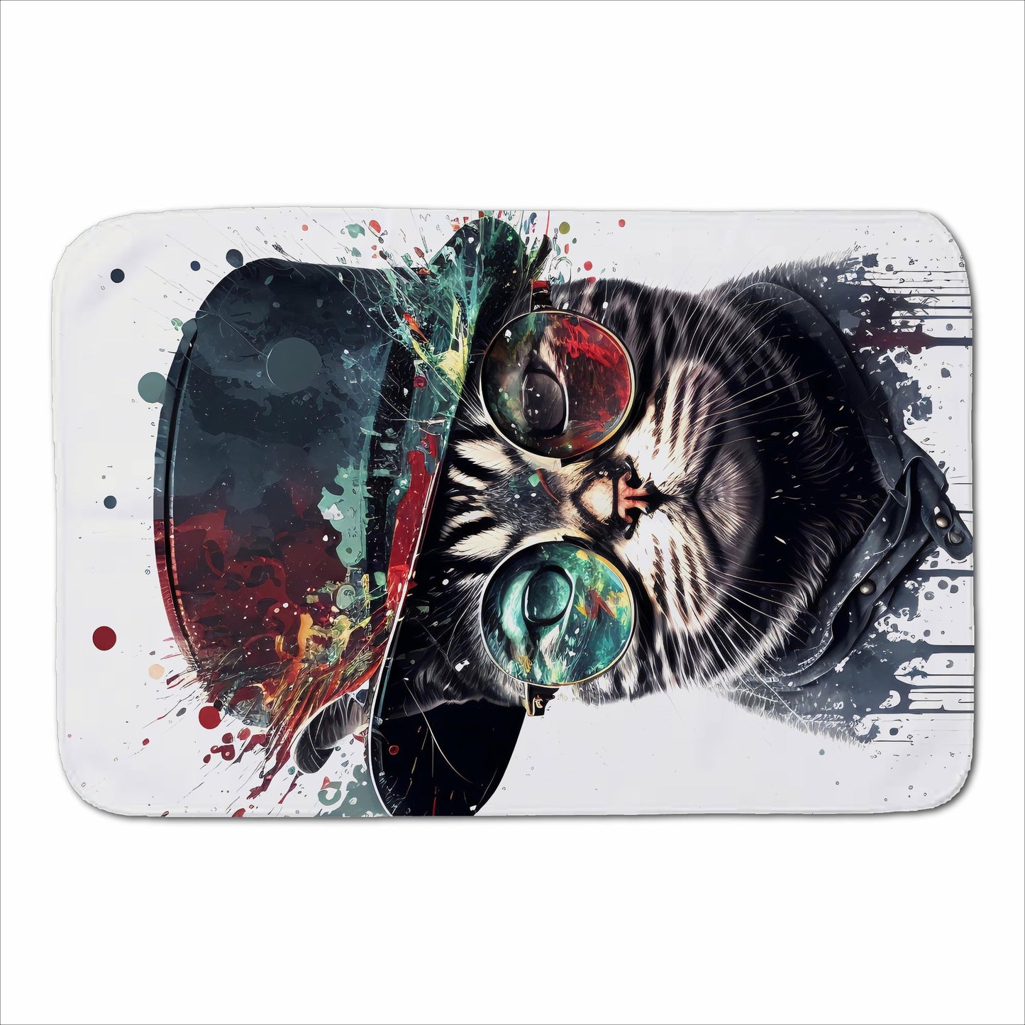 American Shorthair Cat Splashart Sherpa Blanket