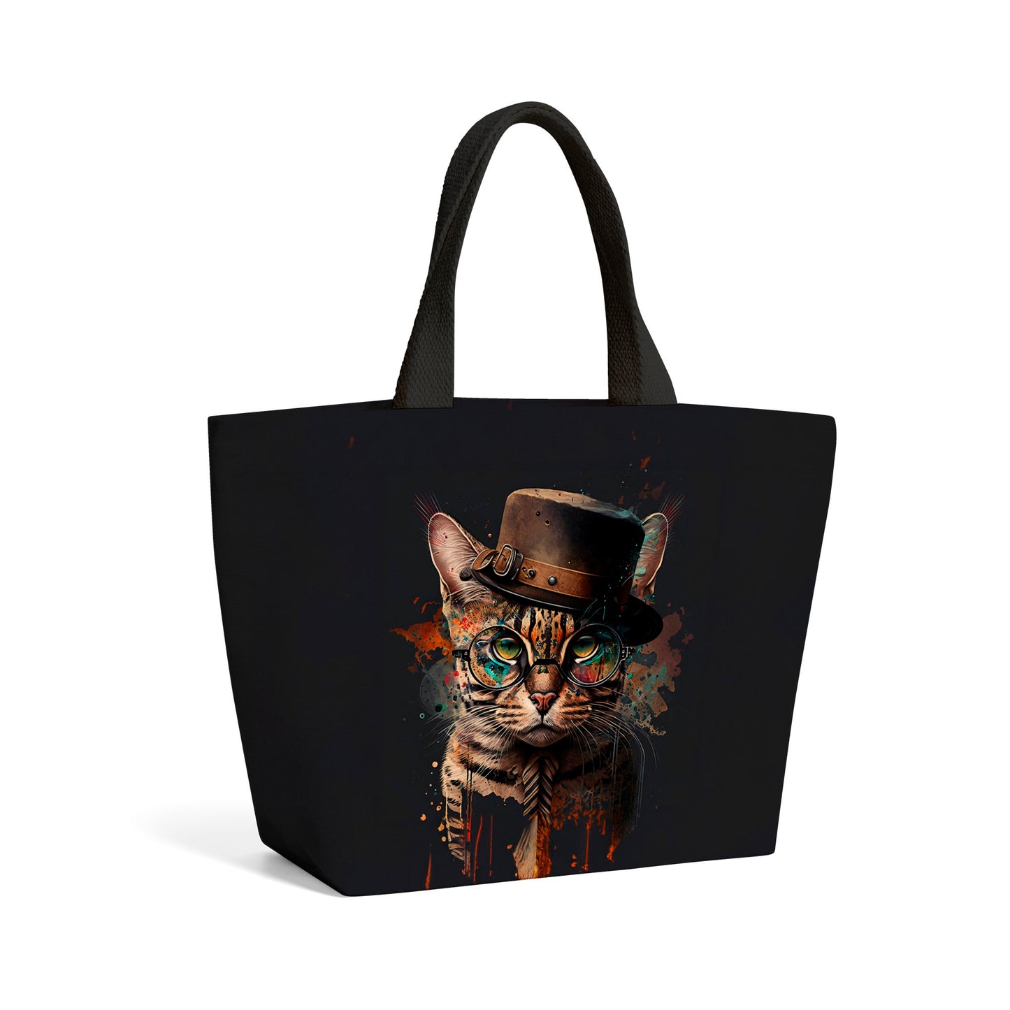 Bengal Cat Splashart Beach Shopper Tote Bag