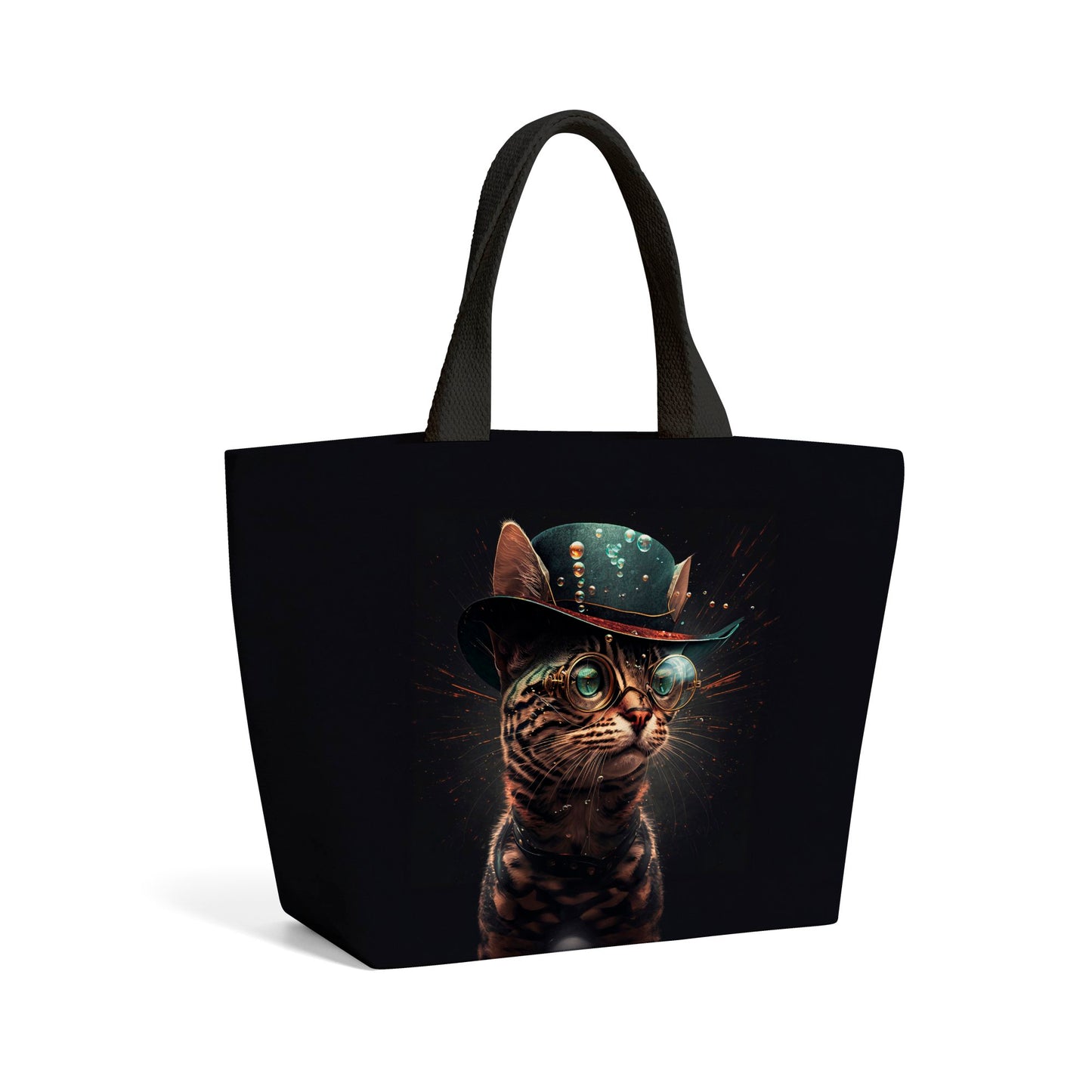 Bengal Cat Splashart Beach Shopper Tote Bag