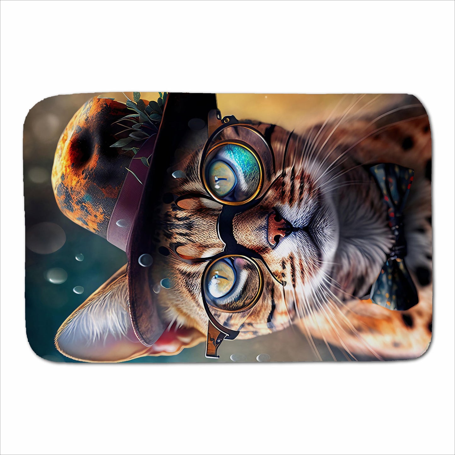 Bengal Cat Face With Splashart Sherpa Blanket