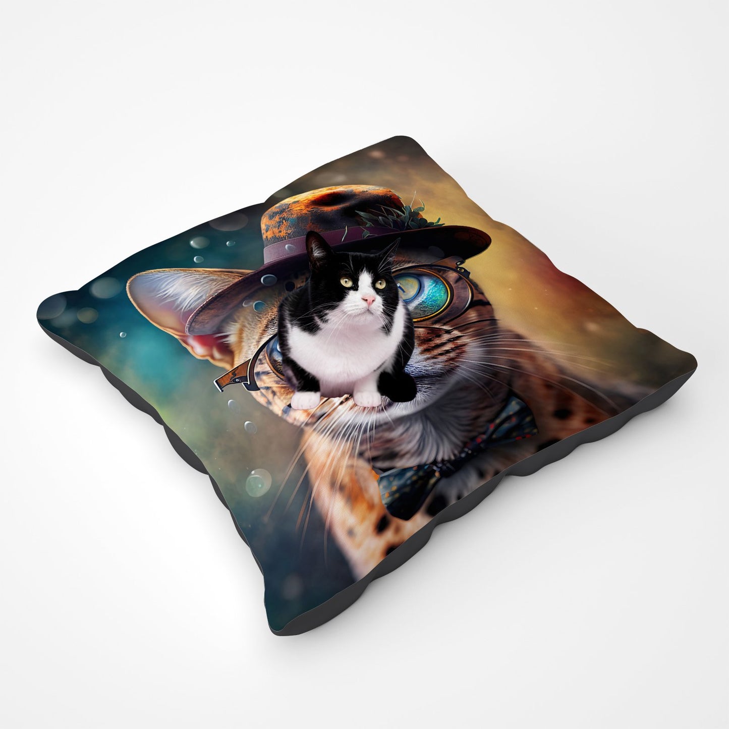 Bengal Cat Face With Splashart Pet Bed