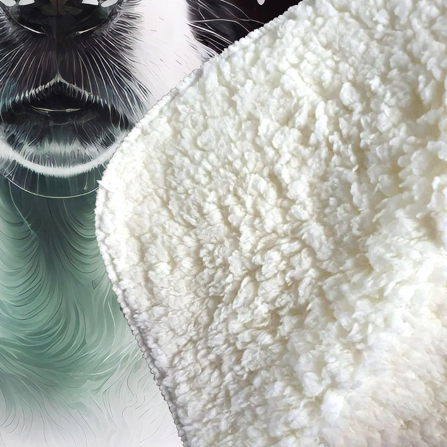 Border Collie Dog Face Splashart Sherpa Blanket