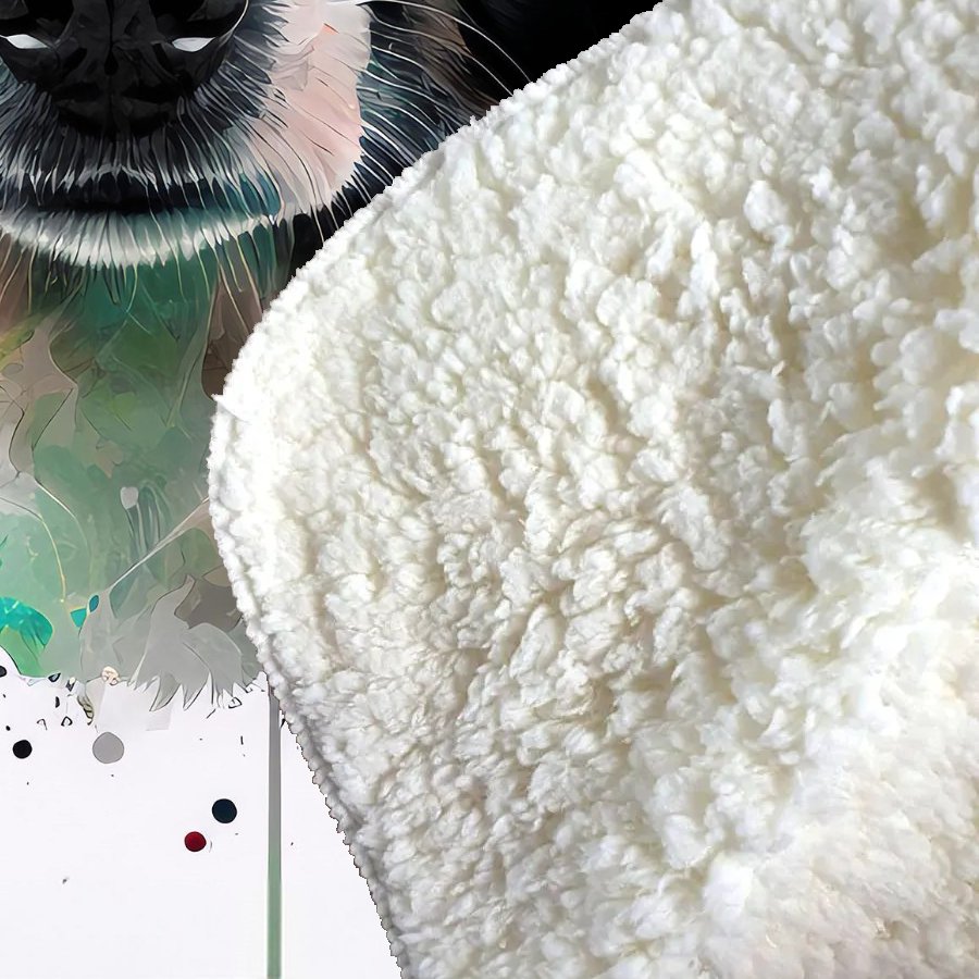 Border Collie Dog Sherpa Blanket