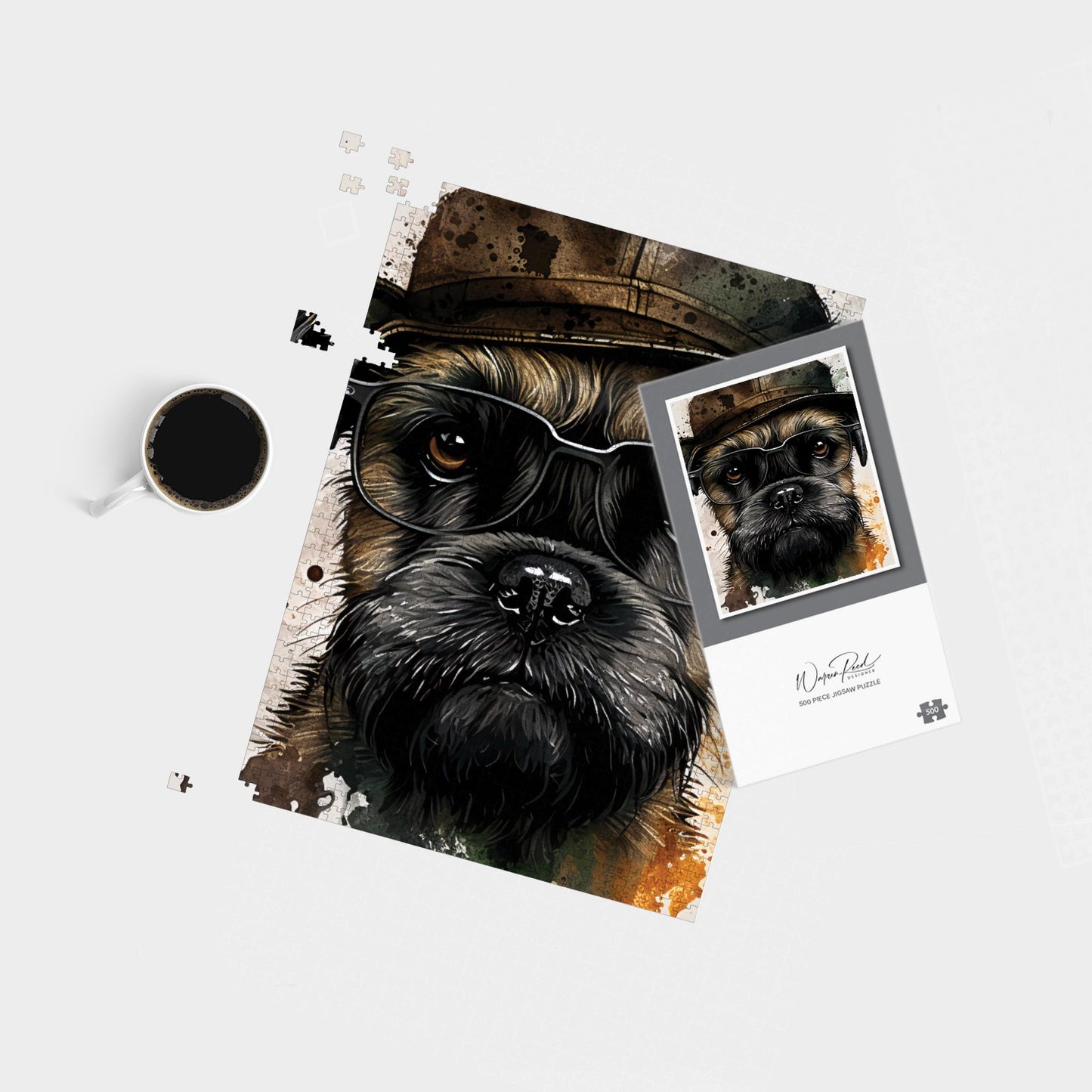 Border Terrier Dog Jigsaw Puzzle