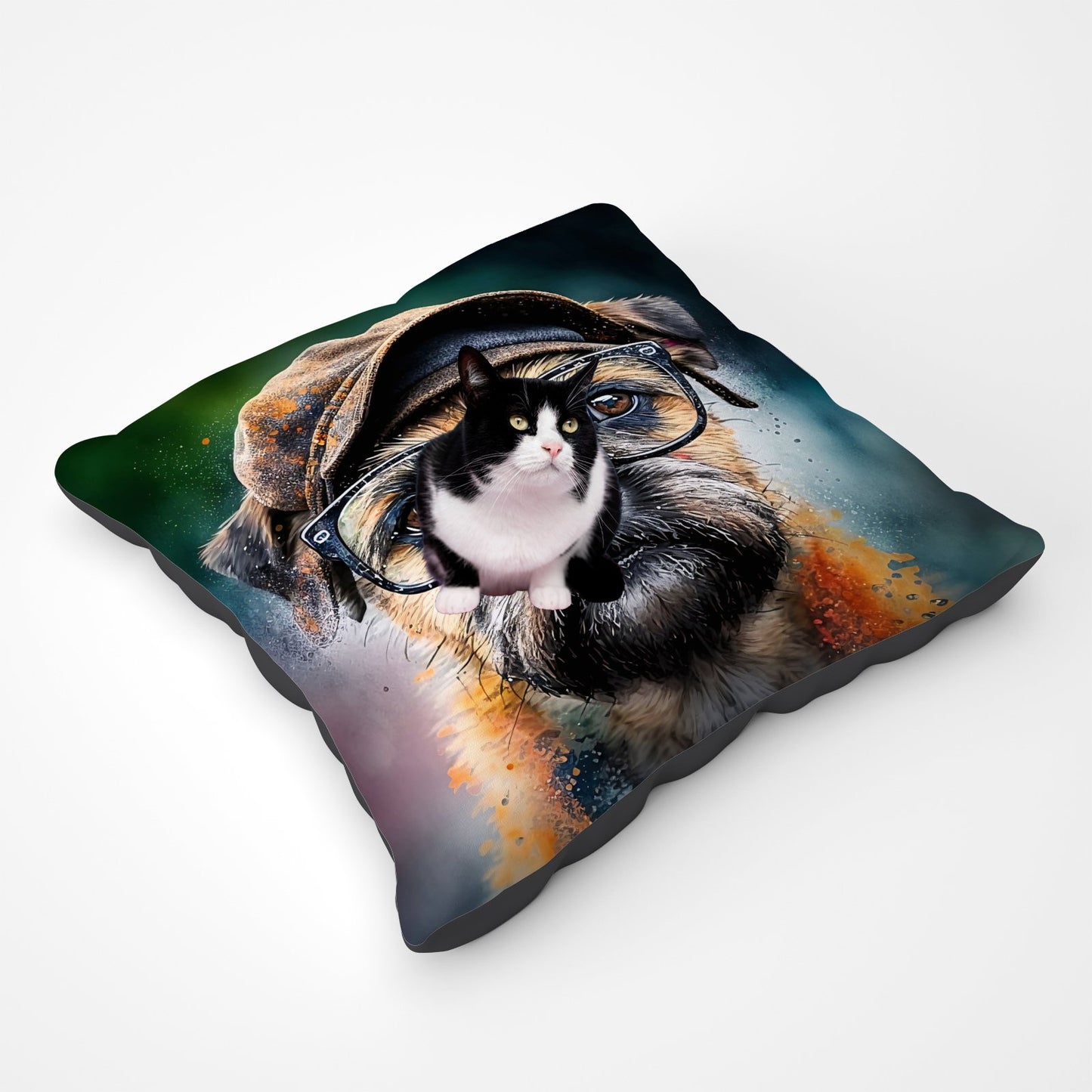 Border Terrier Dog Splashart Pet Bed