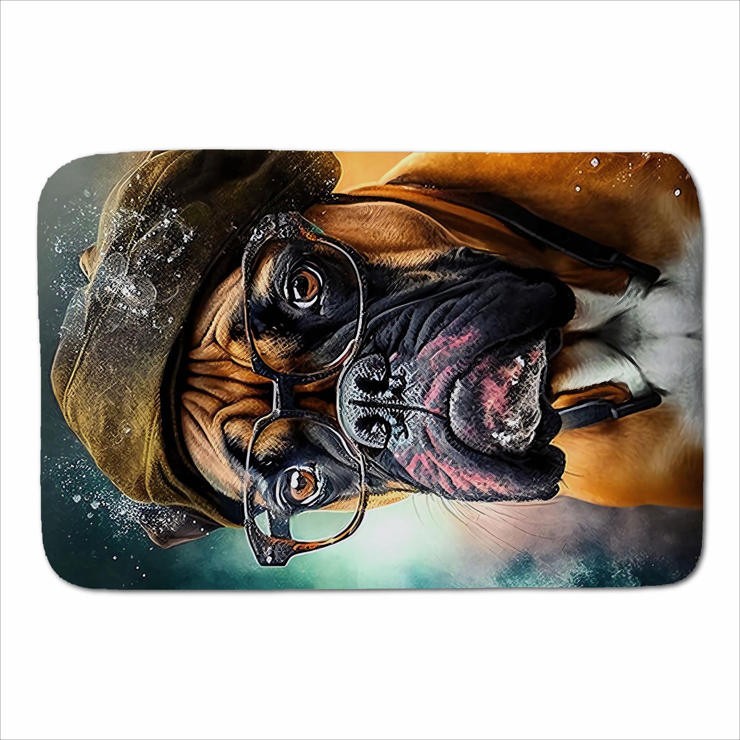 Boxer Dog Splashart Sherpa Blanket