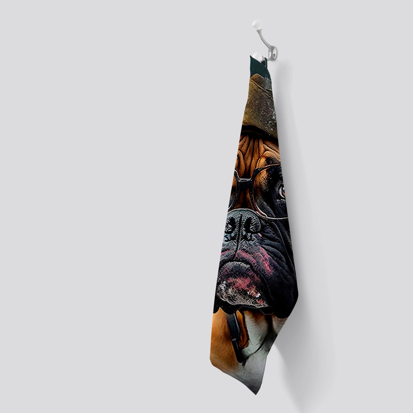 Boxer Dog Splashart Tea Towel