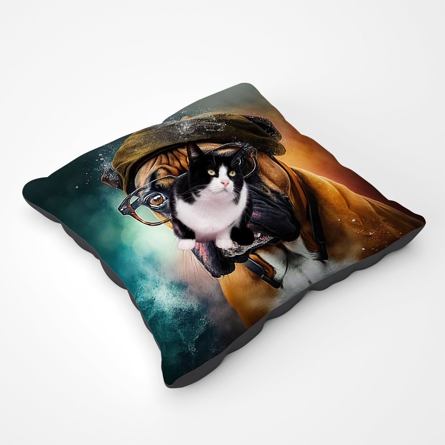 Boxer Dog Splashart Pet Bed