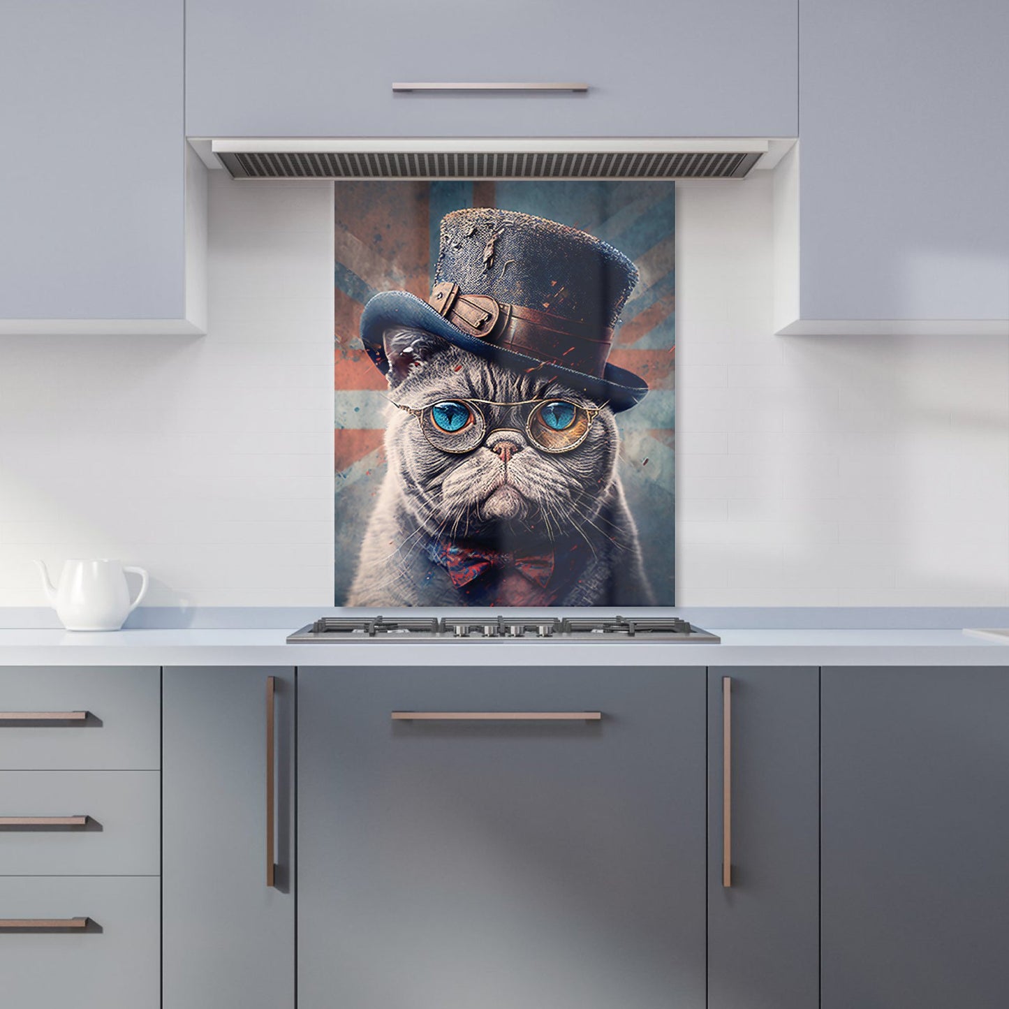 British Shorthair Cat Kitchen Splashback