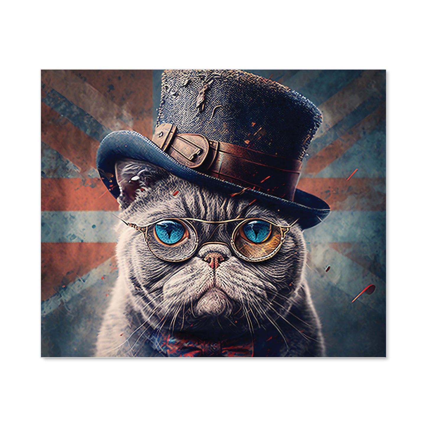 British Shorthair Cat Kitchen Splashback