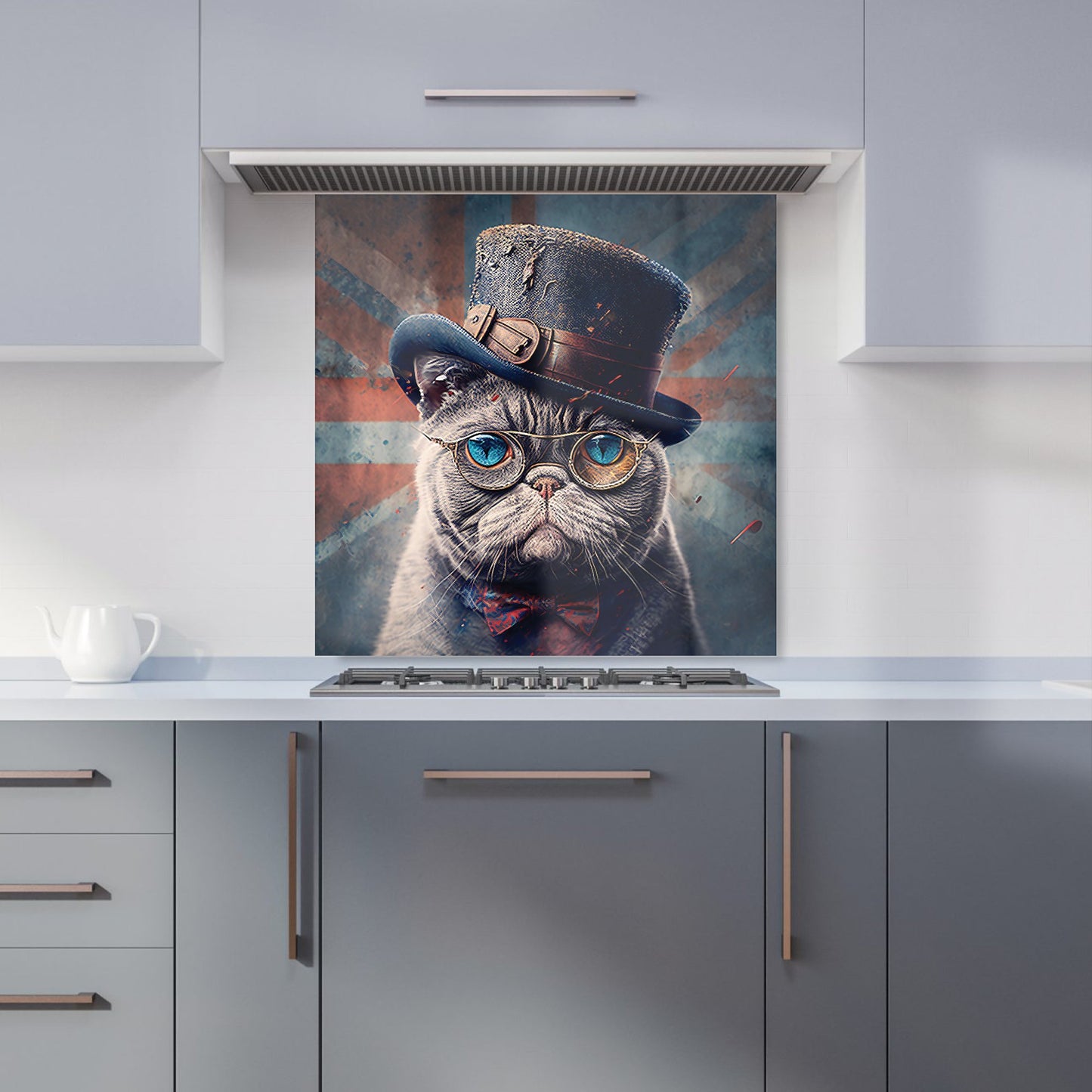 British Shorthair Cat Kitchen Splashback