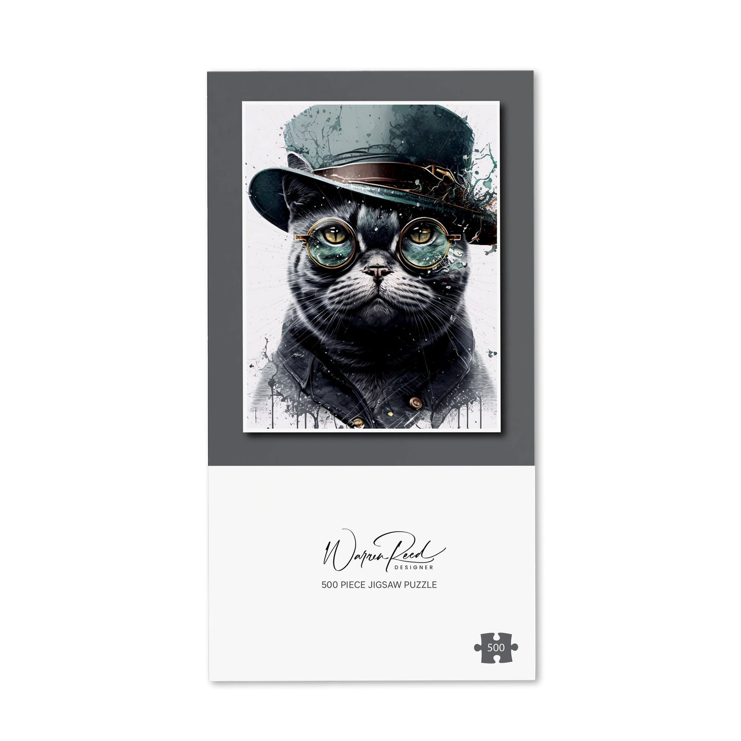 British Shorthair Cat Splashart Jigsaw Puzzle