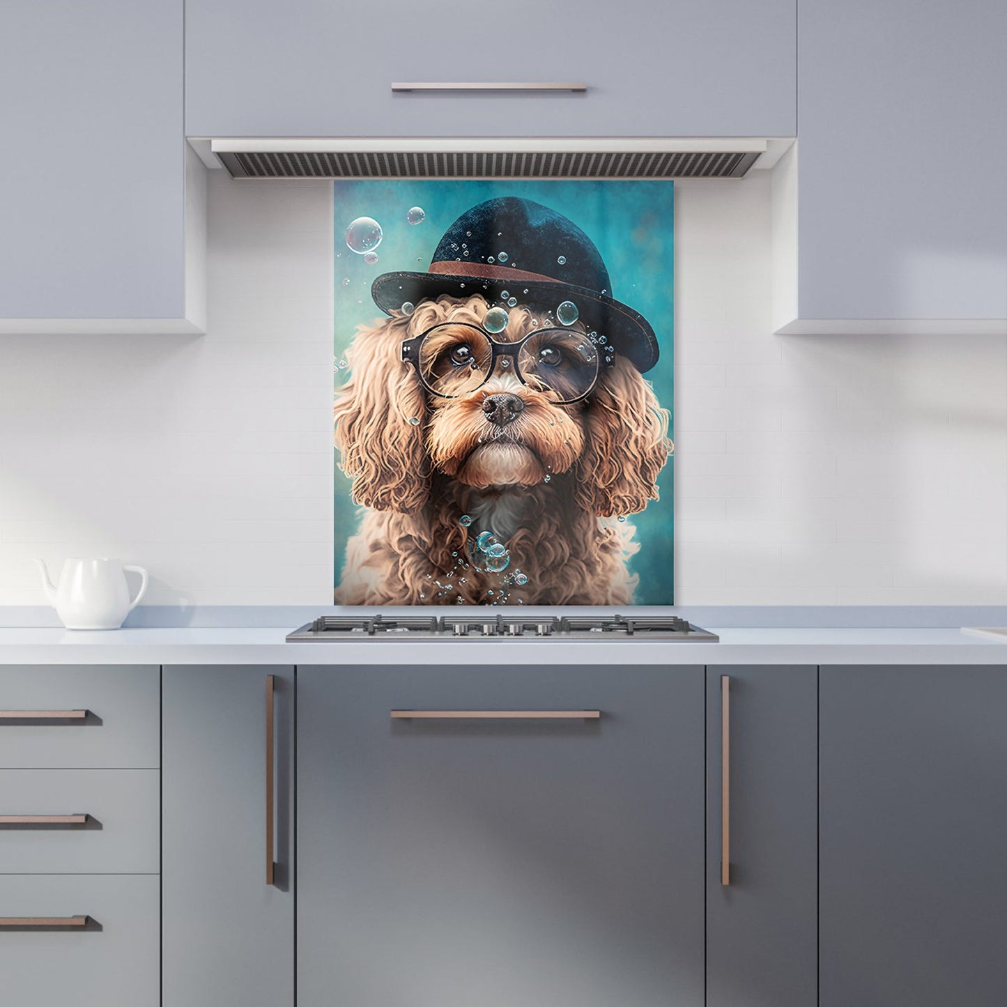 Cavapoo Dog Splashart Kitchen Splashback
