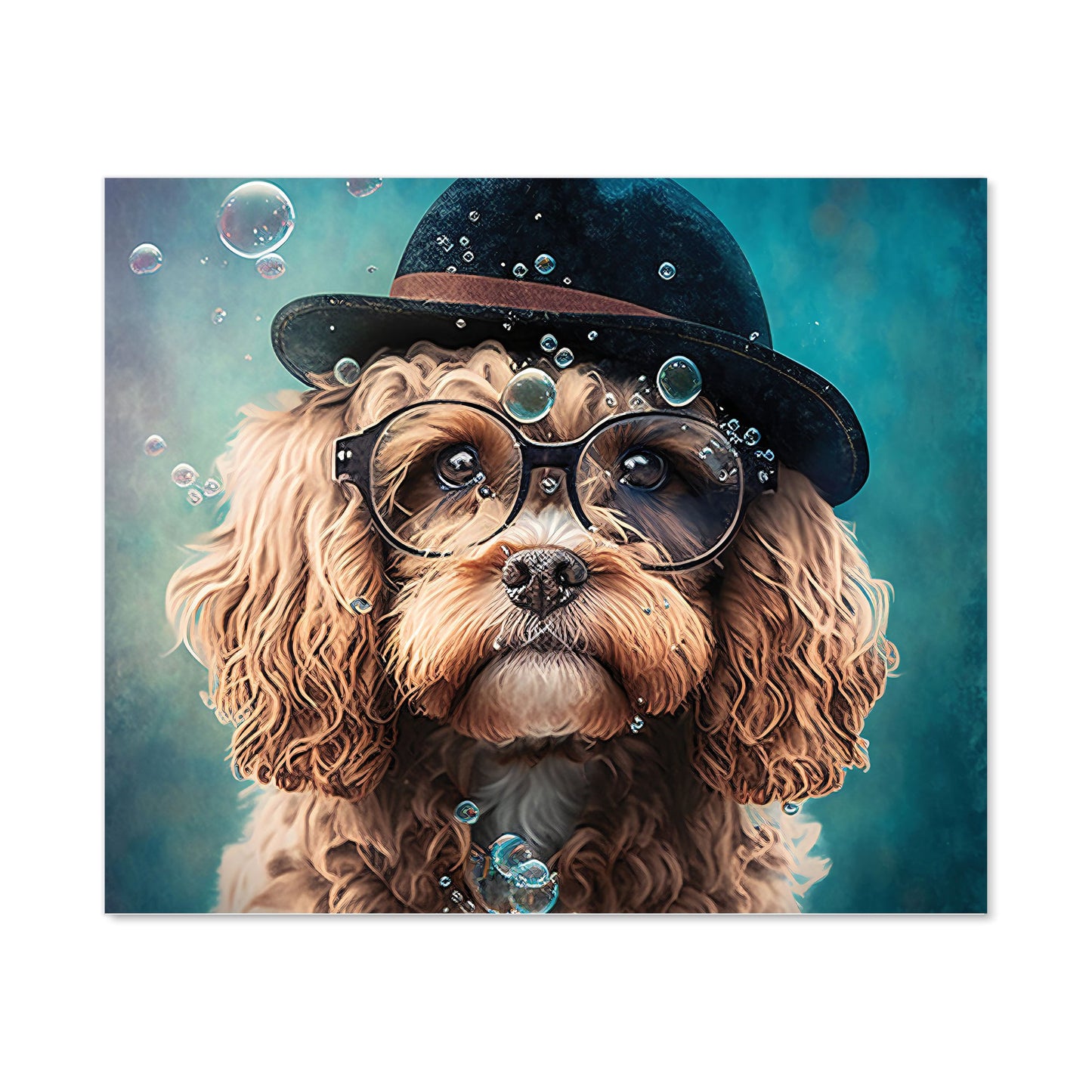 Cavapoo Dog Splashart Kitchen Splashback