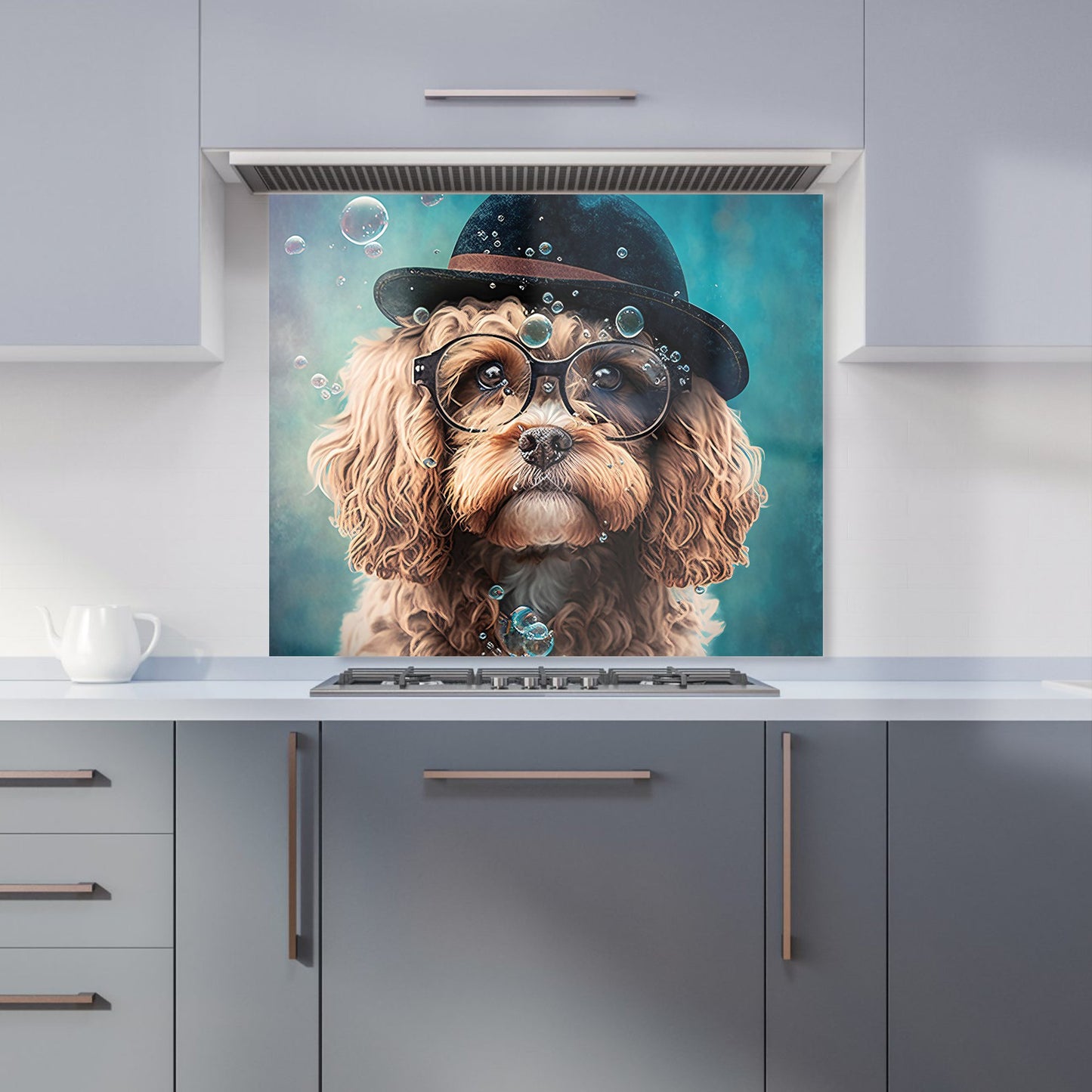 Cavapoo Dog Splashart Kitchen Splashback