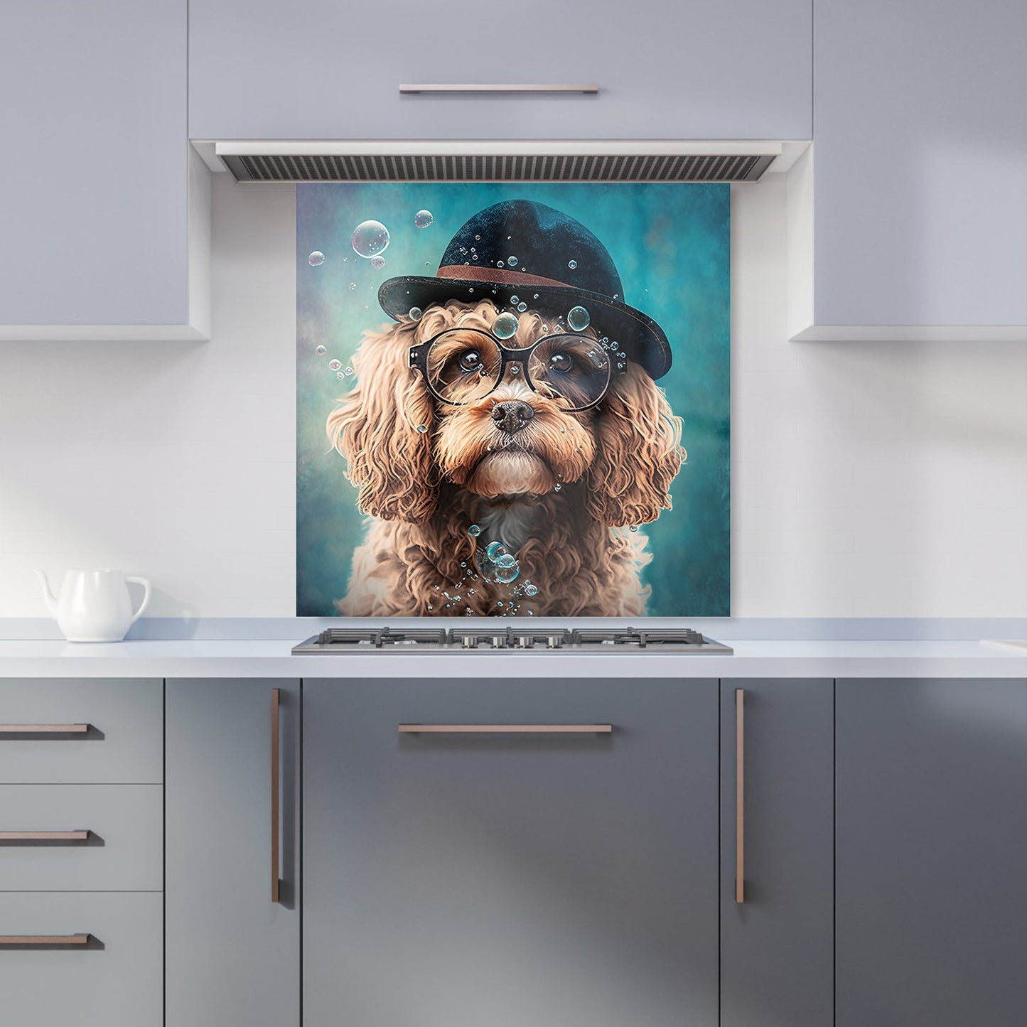 Cavapoo Dog Splashart Kitchen Splashback