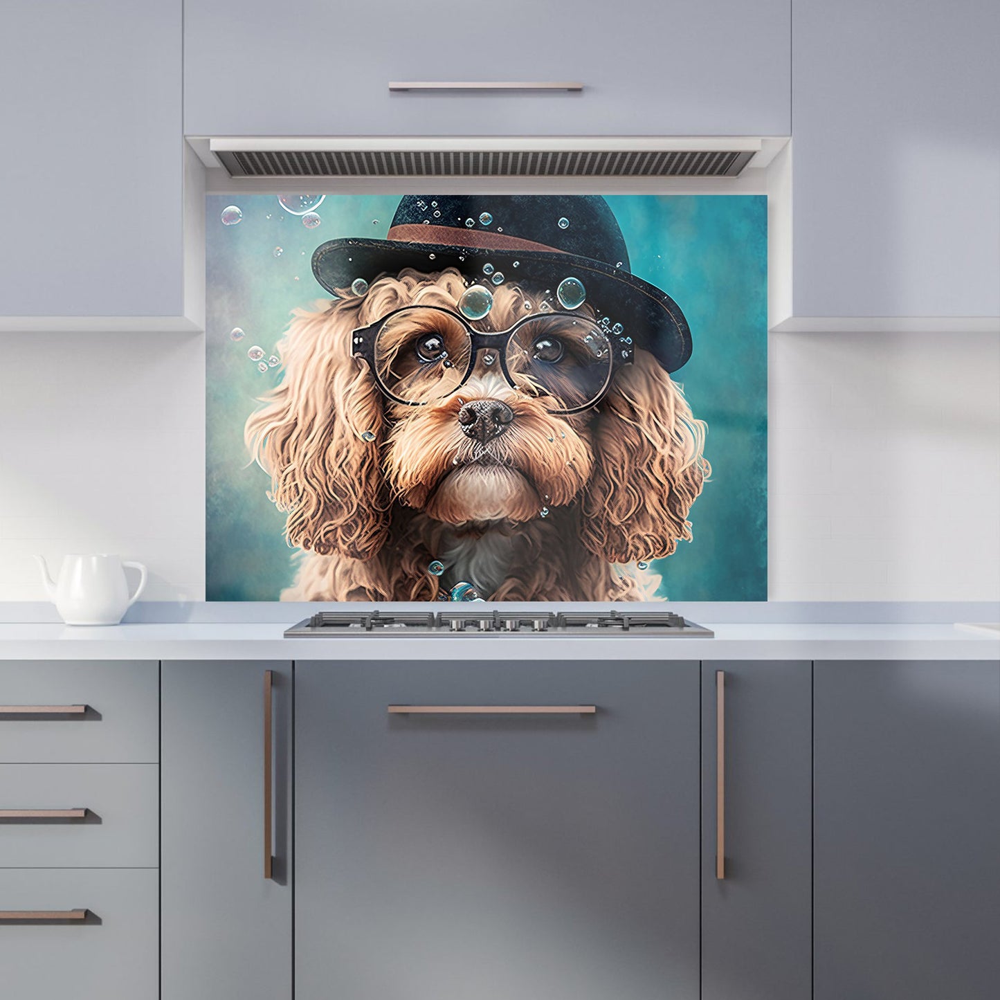 Cavapoo Dog Splashart Kitchen Splashback