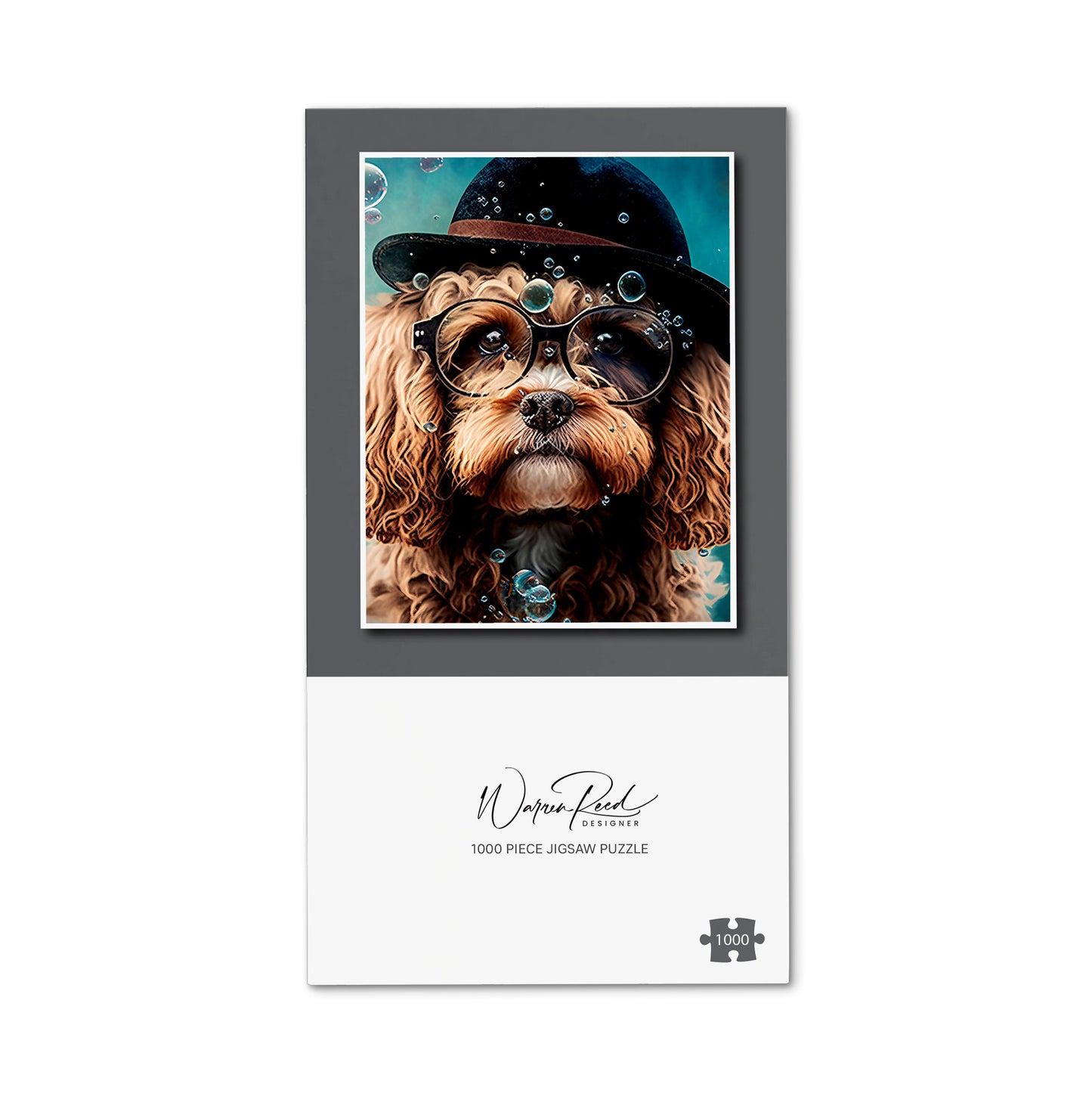 Cavapoo Dog Splashart Jigsaw Puzzle