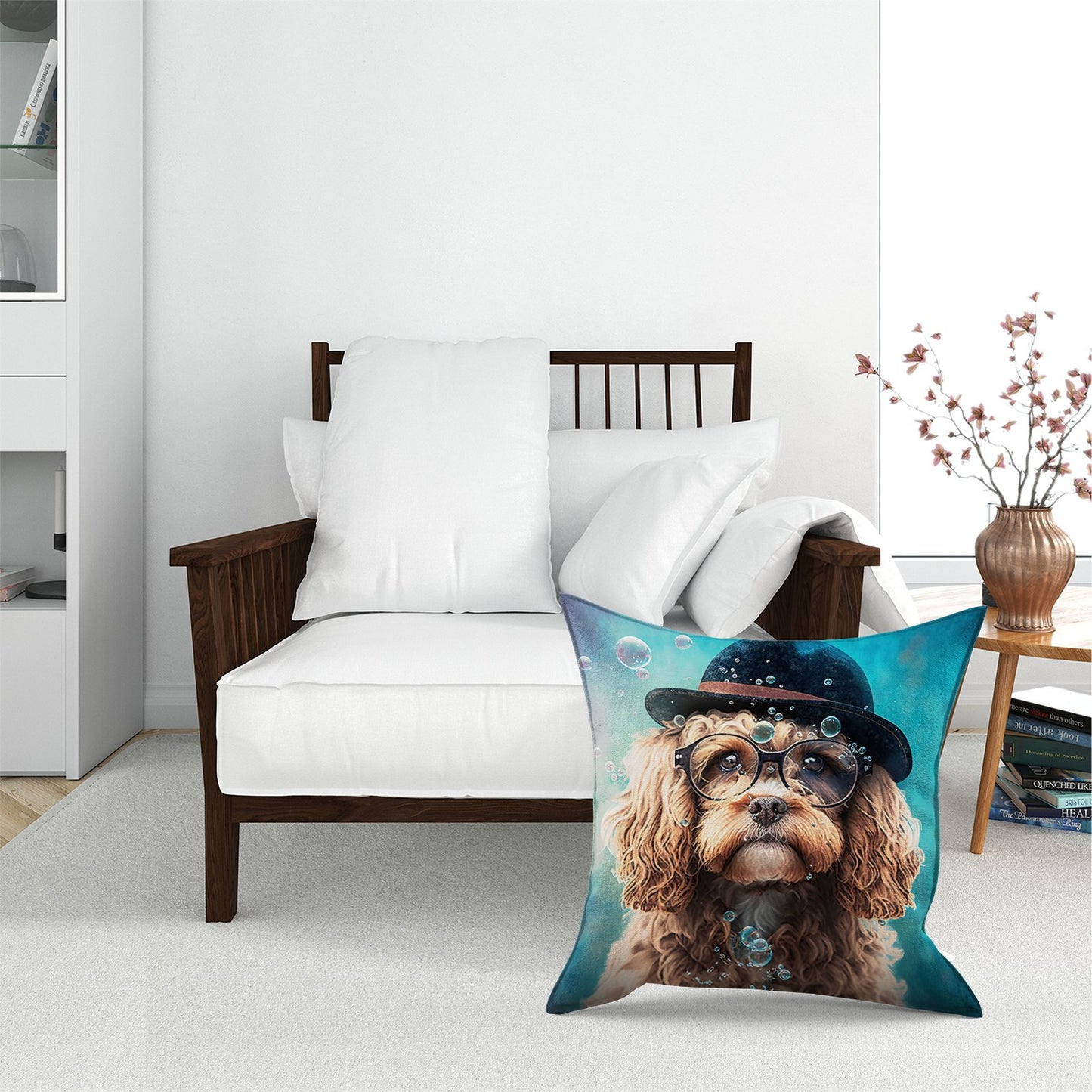 Cavapoo Dog Splashart Pet Bed