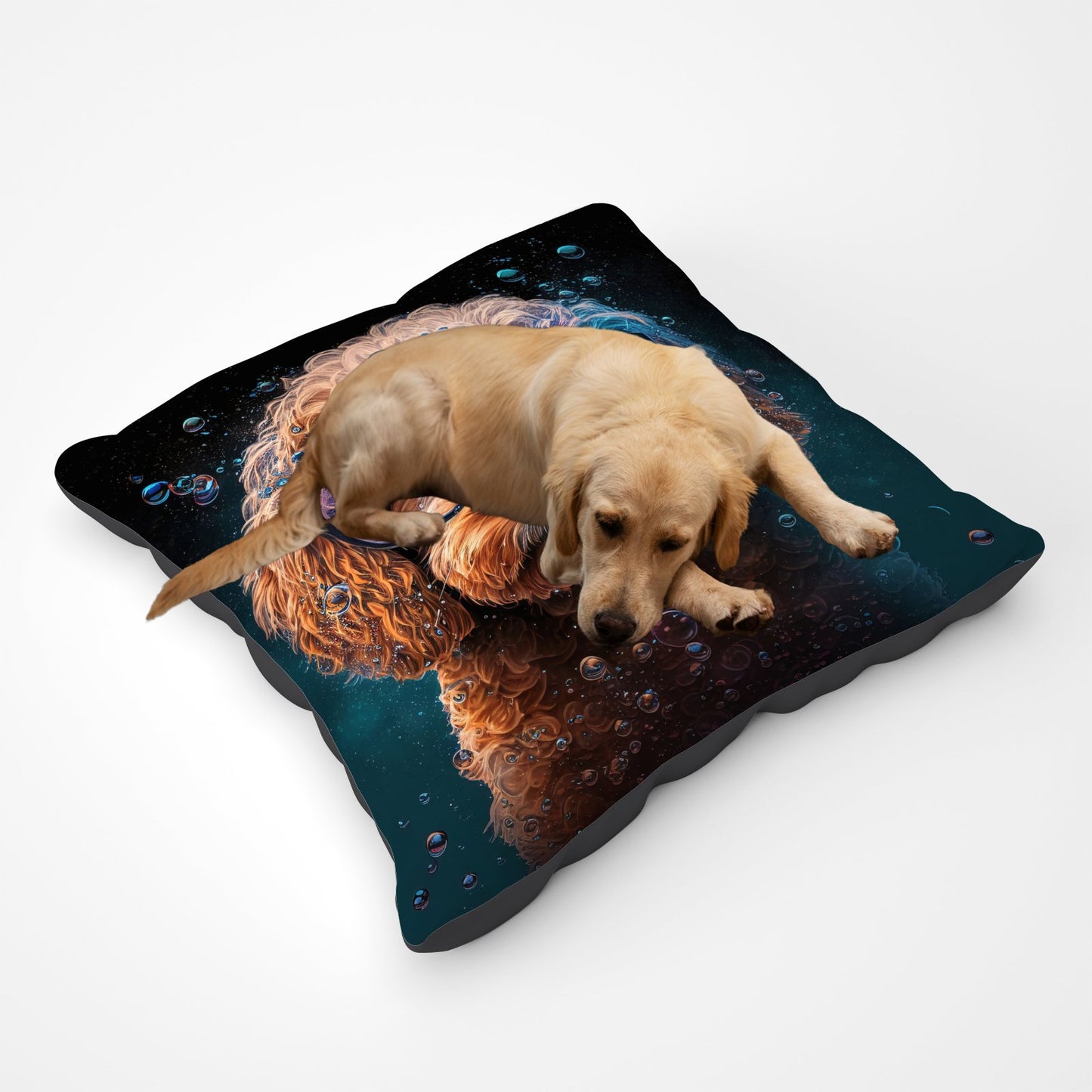 Cavapoo Dog Face Splashart Pet Bed