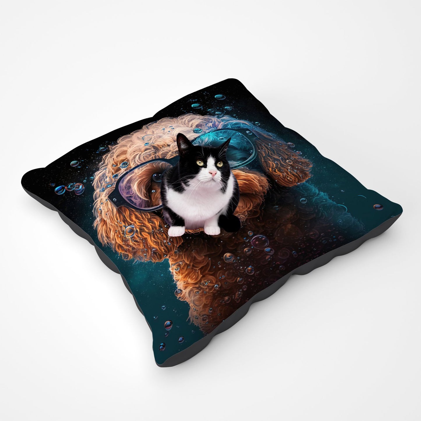 Cavapoo Dog Face Splashart Pet Bed