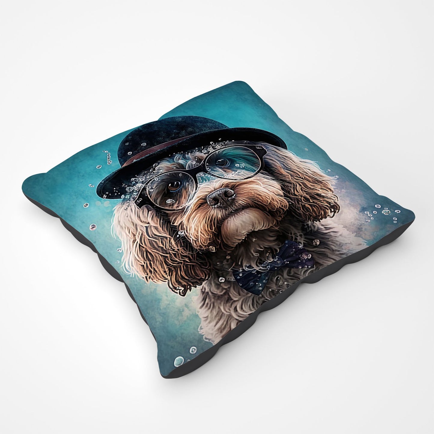 Cockapoo Dog Splashart Pet Bed