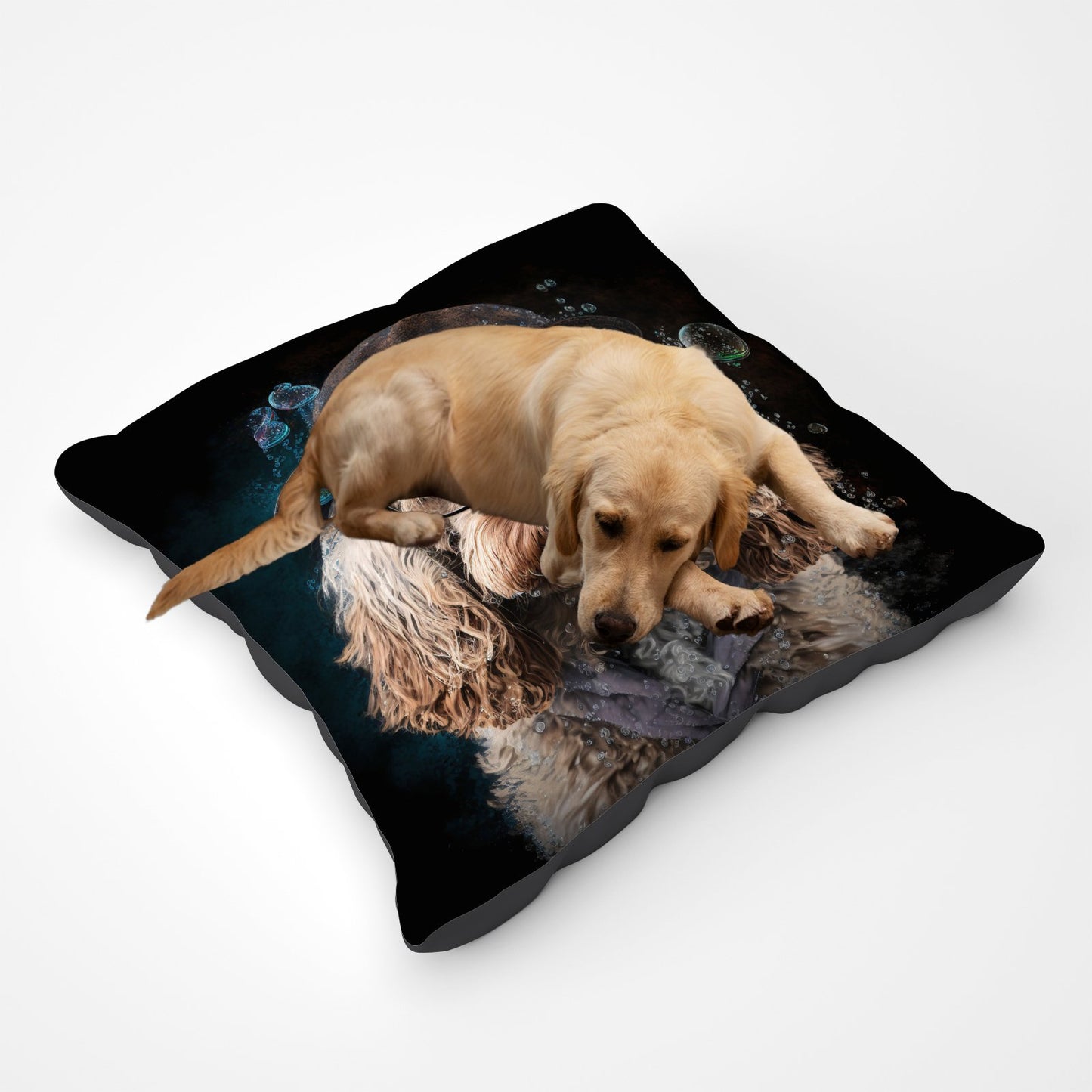 Cockapoo Dog With Glasses Splashart Pet Bed