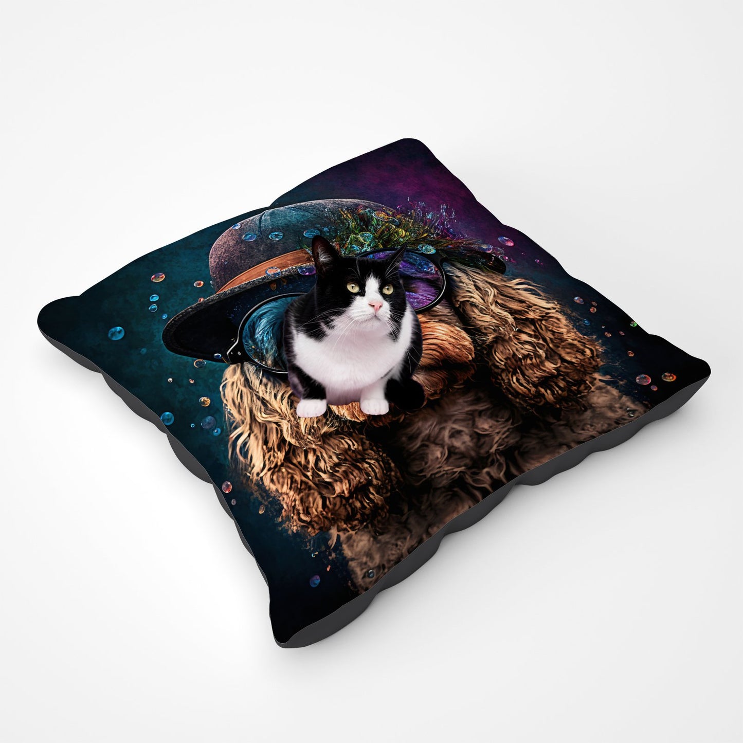 Cockapoo Dog Face Splashart Pet Bed