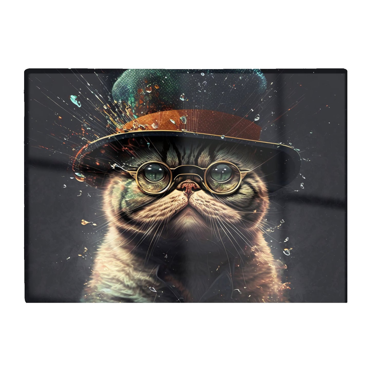 Shorthair Cat Splashart Chopping Board