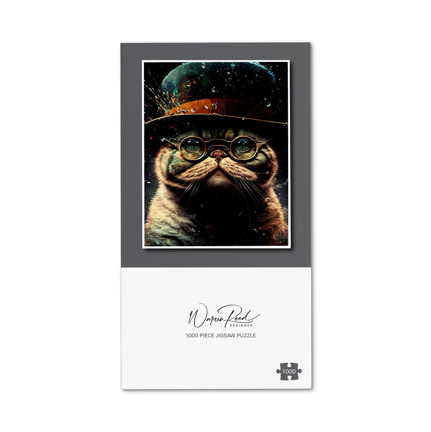 Shorthair Cat Splashart Jigsaw Puzzle
