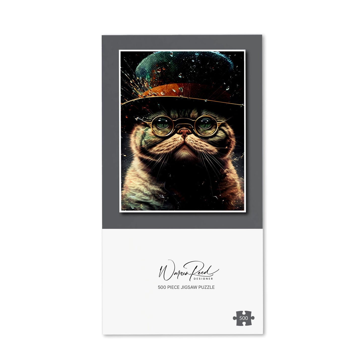 Shorthair Cat Splashart Jigsaw Puzzle