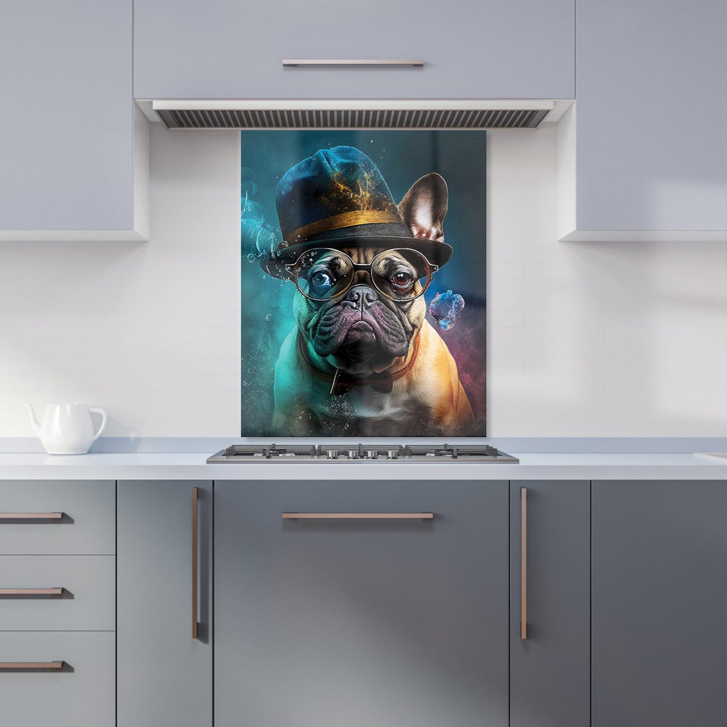 French Bulldog Splashart Kitchen Splashback