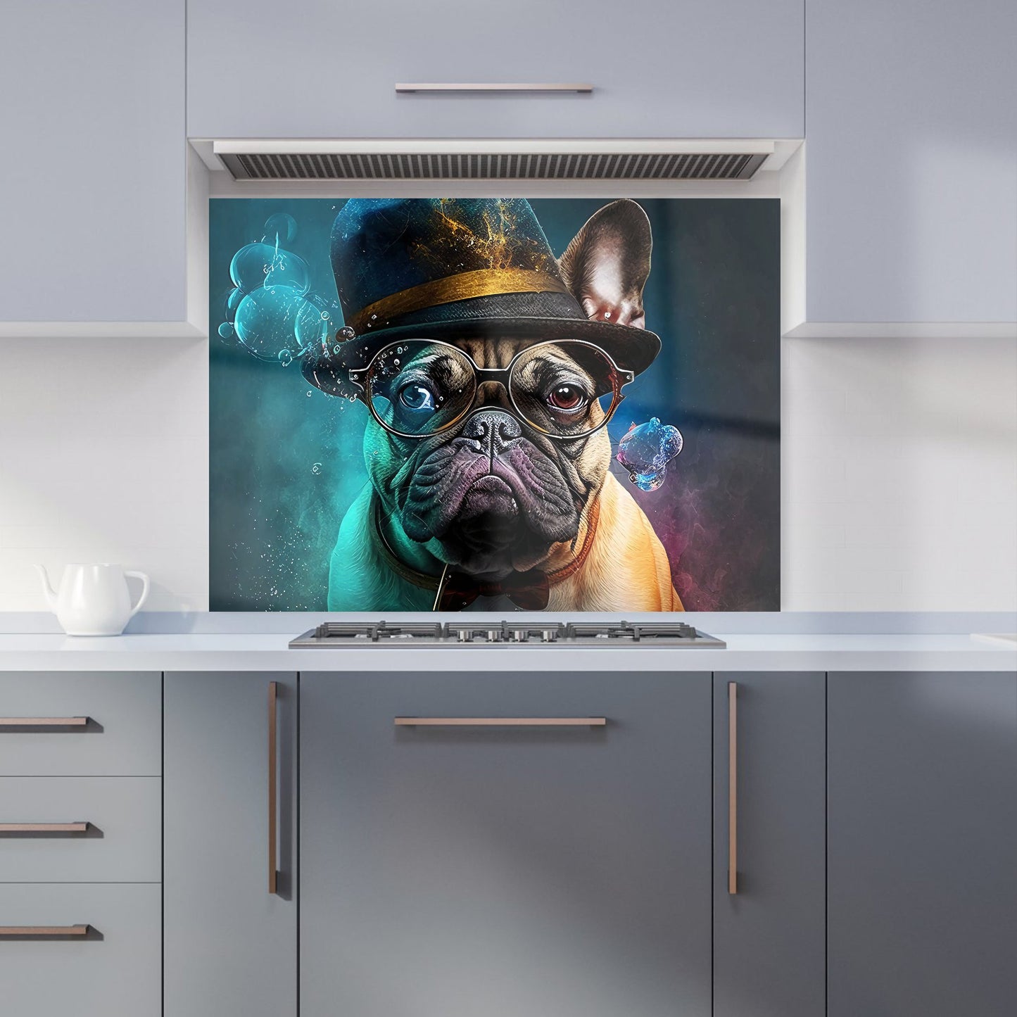 French Bulldog Splashart Kitchen Splashback