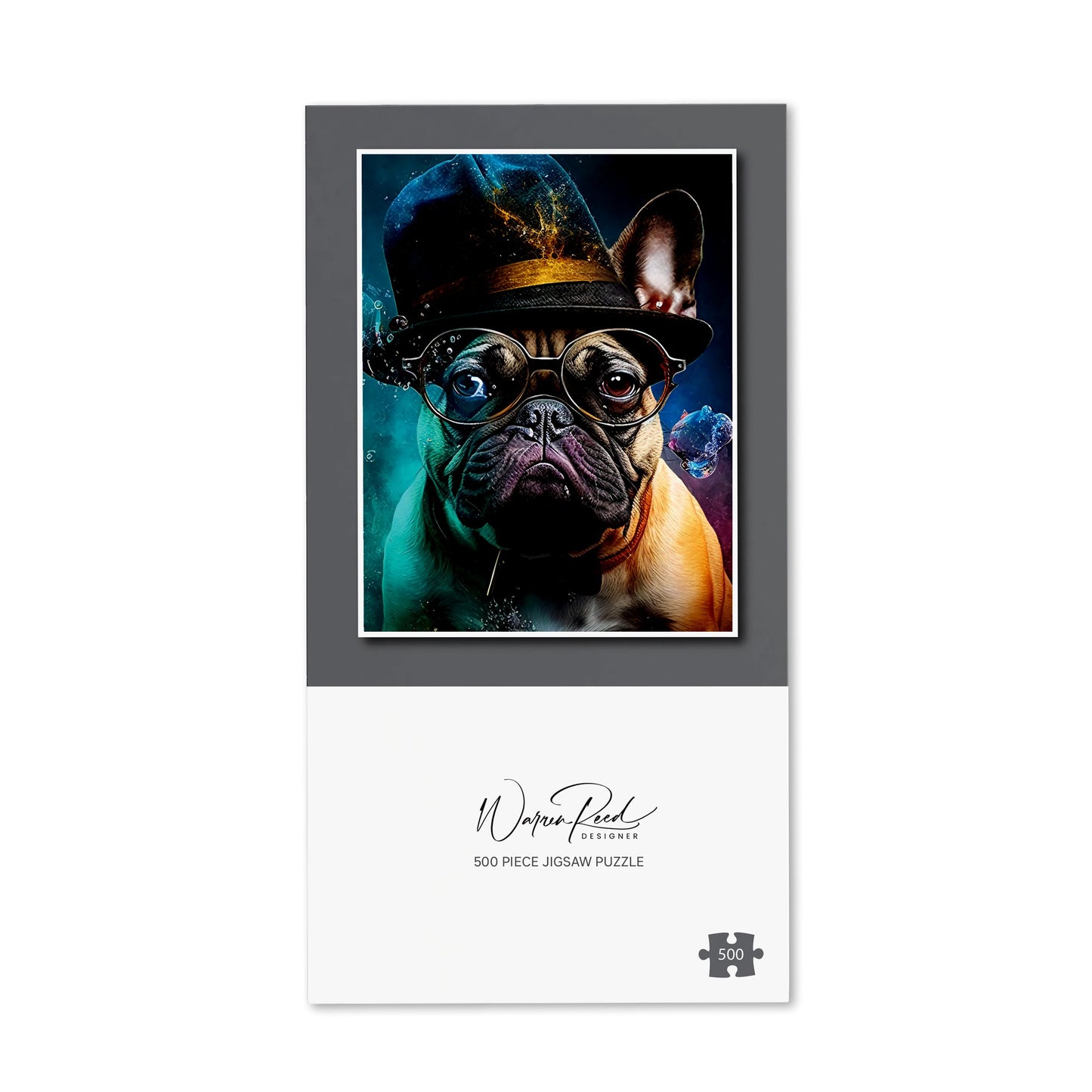 French Bulldog Splashart Jigsaw Puzzle
