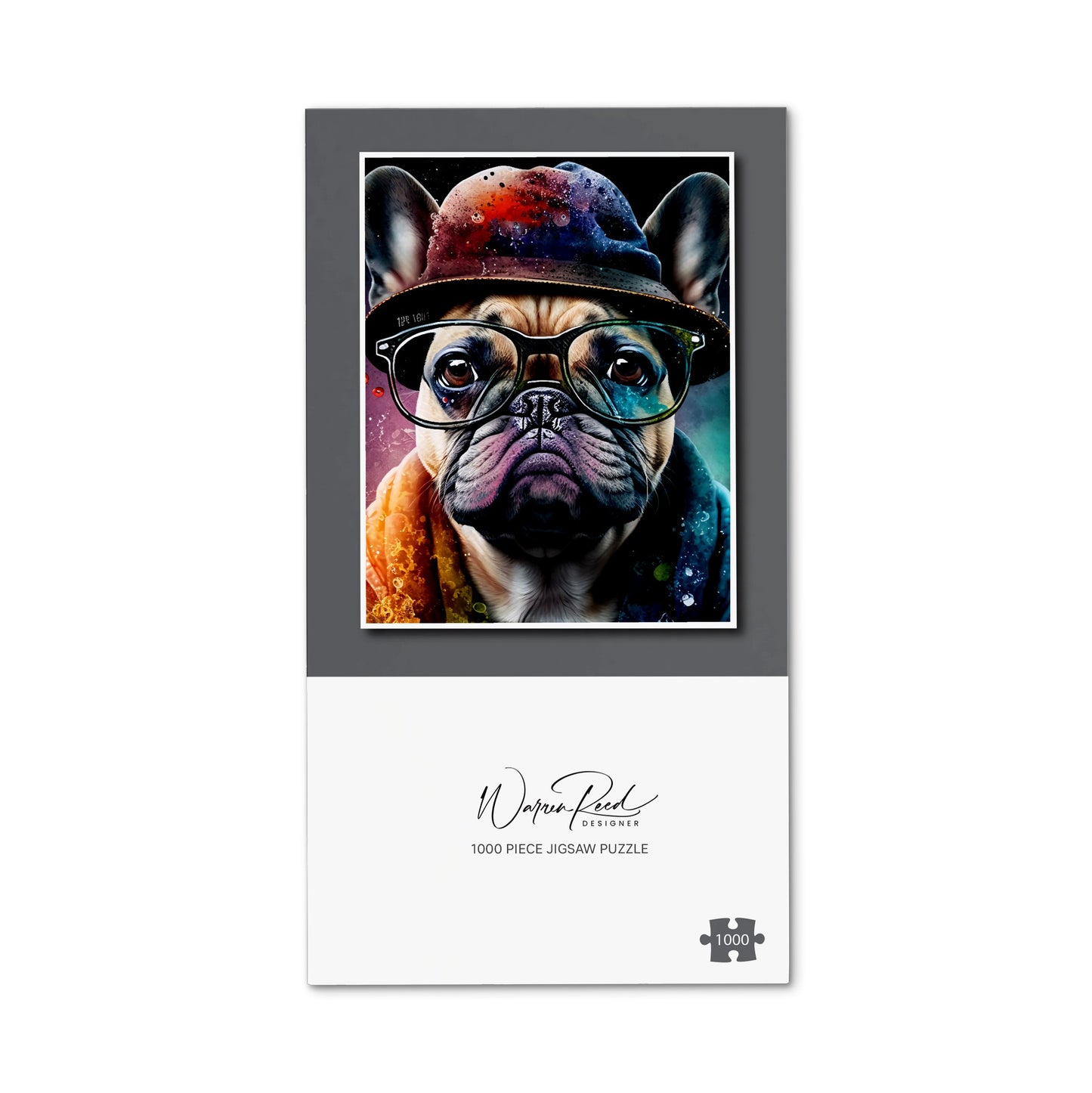 French Bulldog Dog Splashart Jigsaw Puzzle