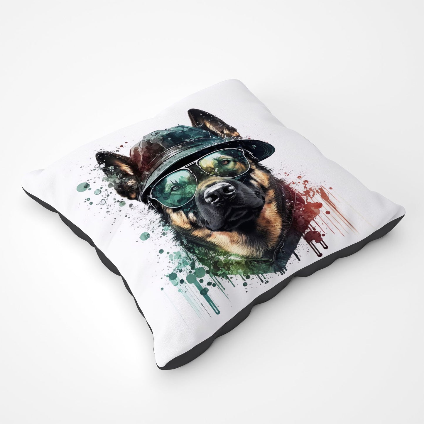 German Shepherd Splashart Pet Bed