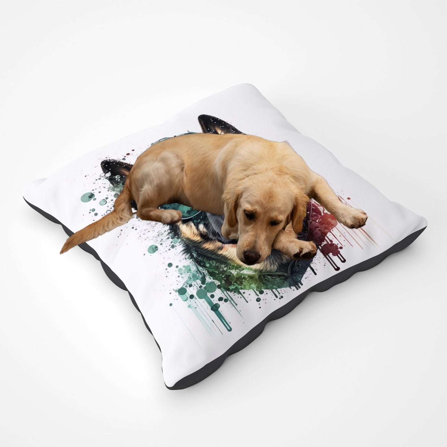 German Shepherd Splashart Pet Bed