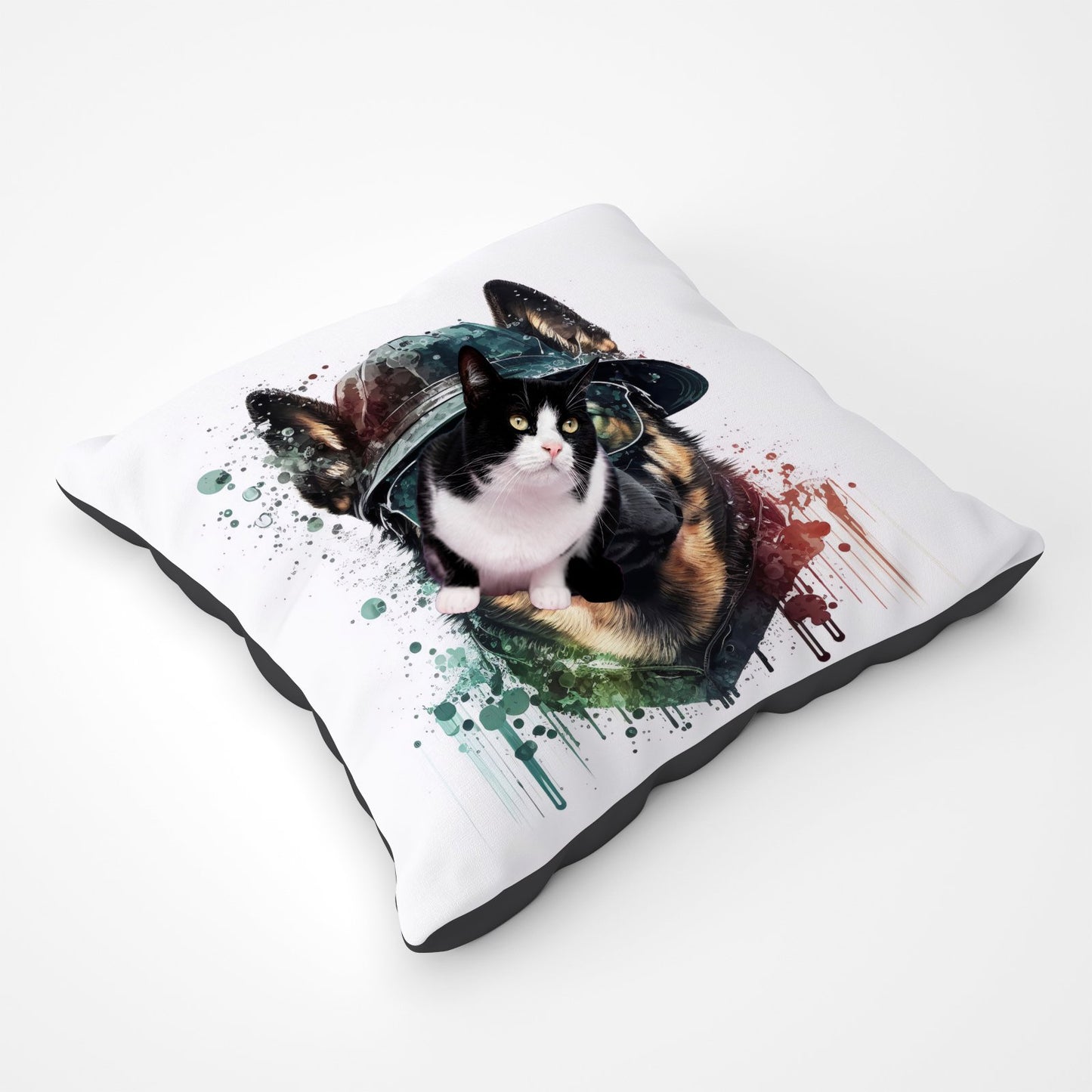 German Shepherd Splashart Pet Bed