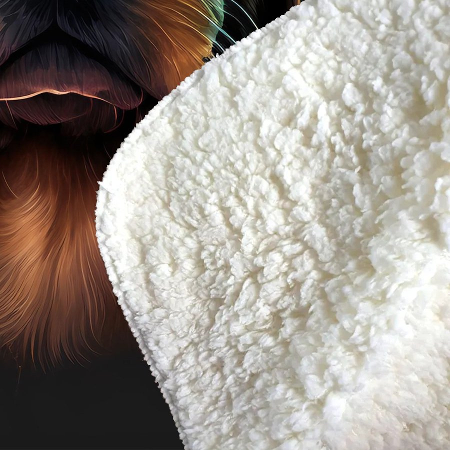 Golden Retriever Dog Splashart Sherpa Blanket